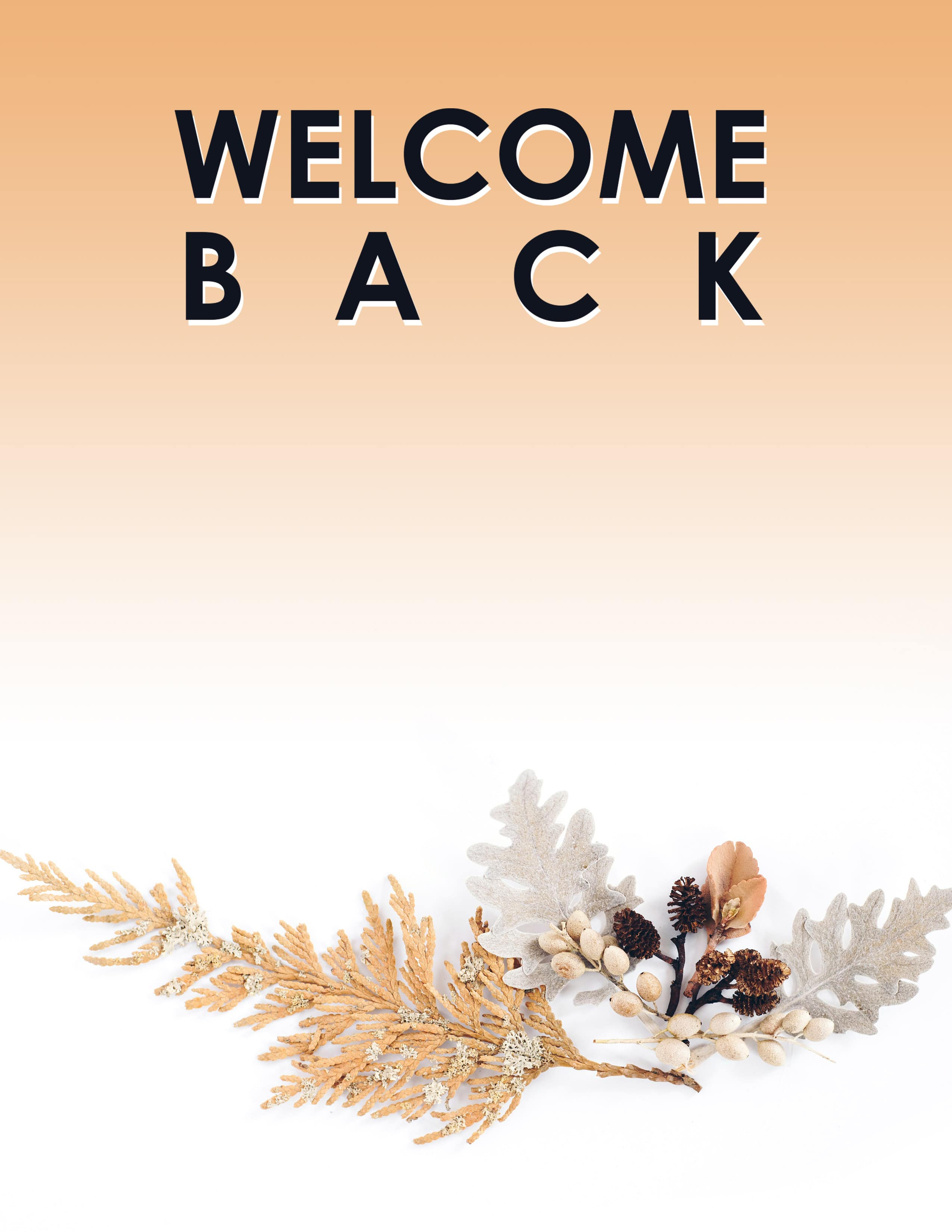 slide 4 of 11 for Digital Church Graphics Package - Welcome Back - 5