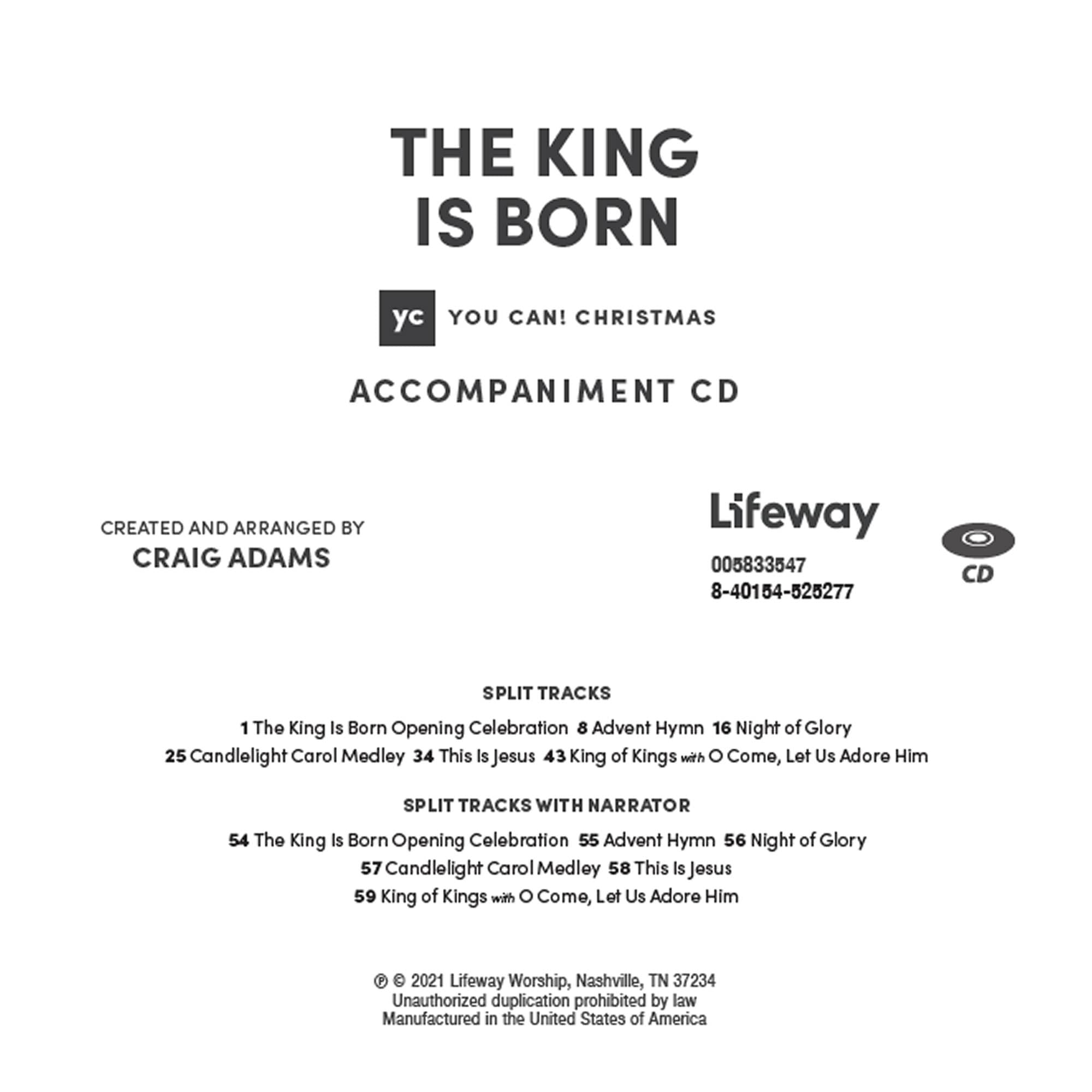 The King Is Born - Accompaniment CD