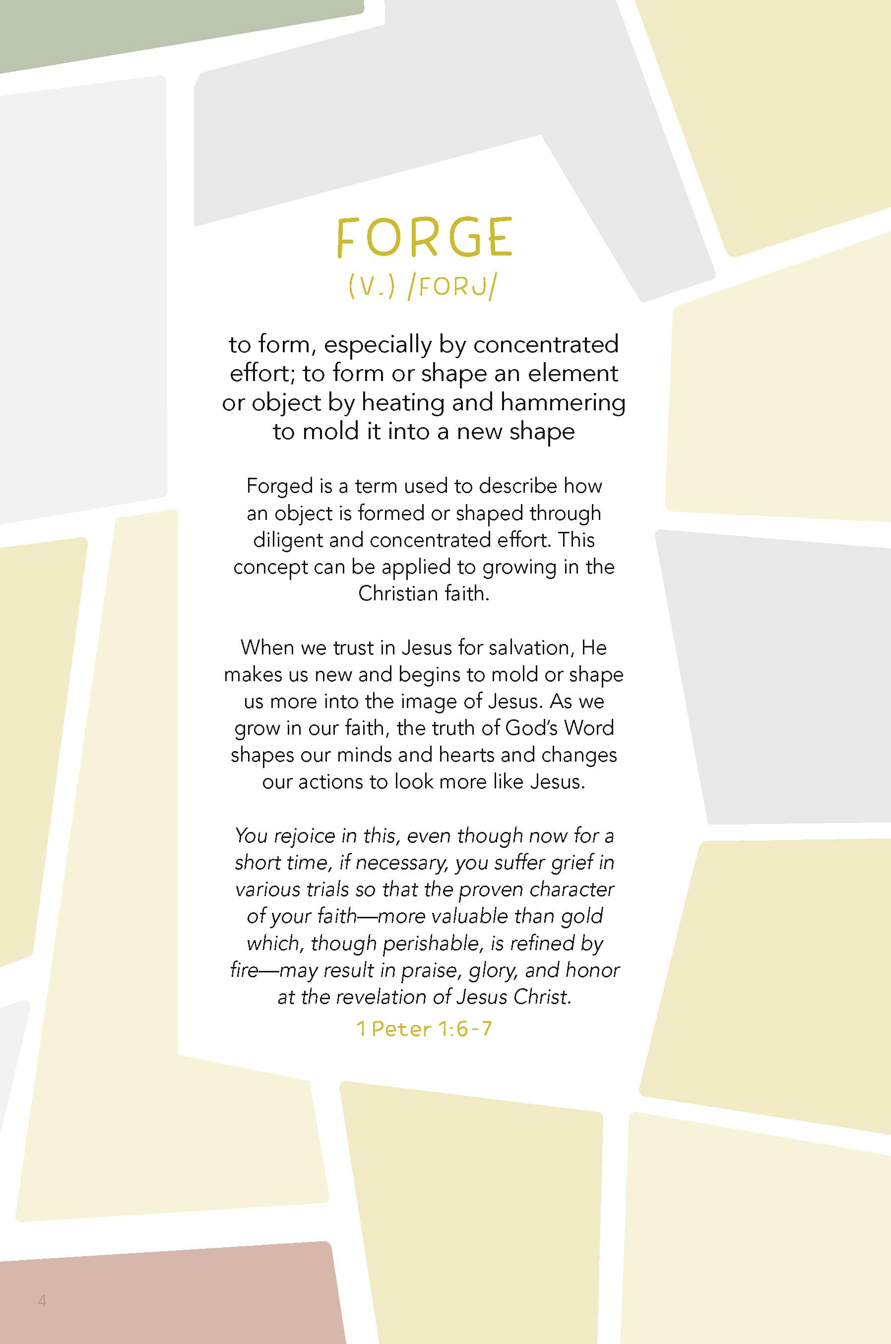 slide 3 of 7 for Forged: Faith Refined, Volume 4 Digital Preteen Discipleship Guide