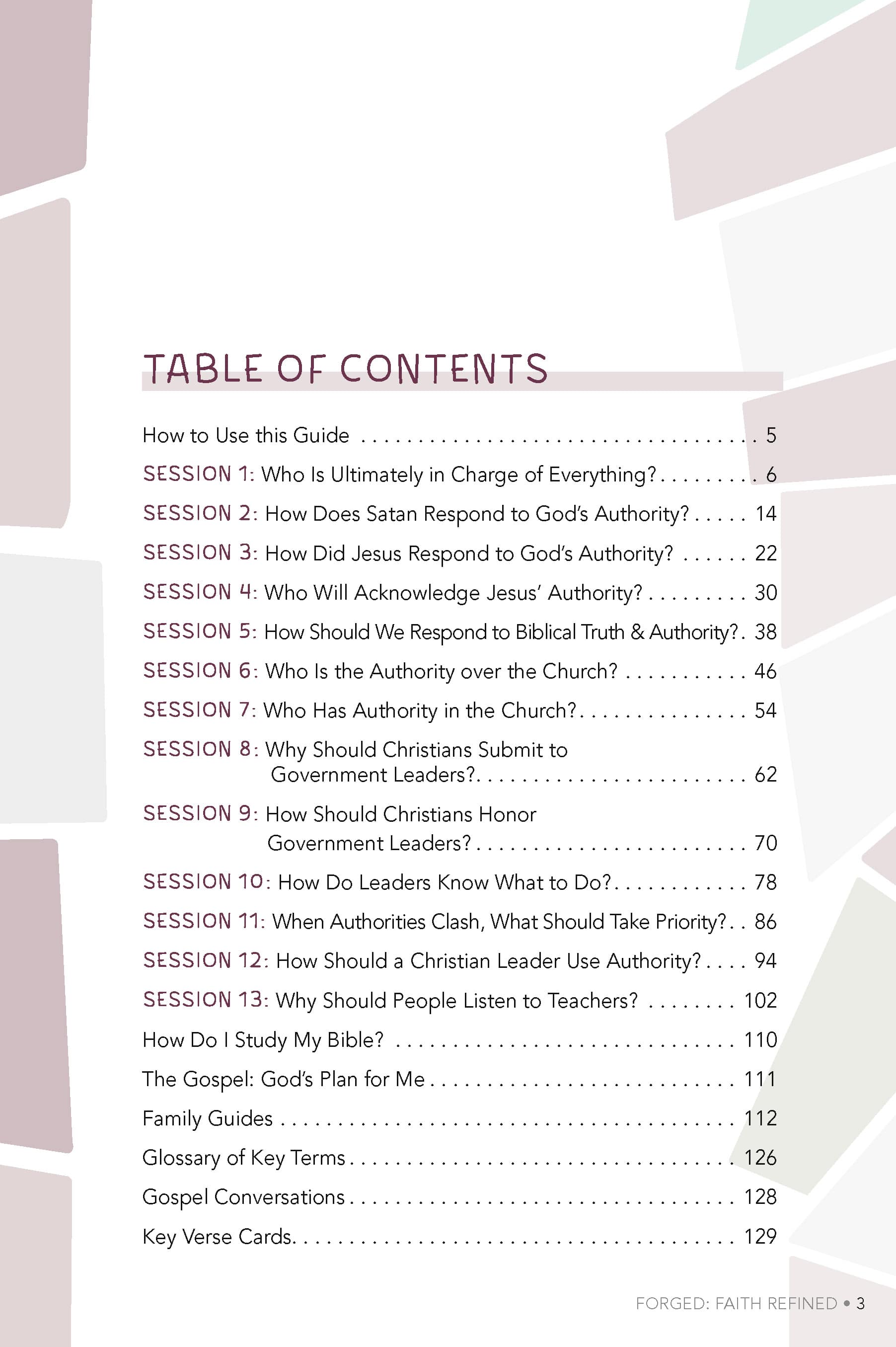 slide 2 of 7 for Forged: Faith Refined, Volume 5 Digital Preteen Discipleship Guide