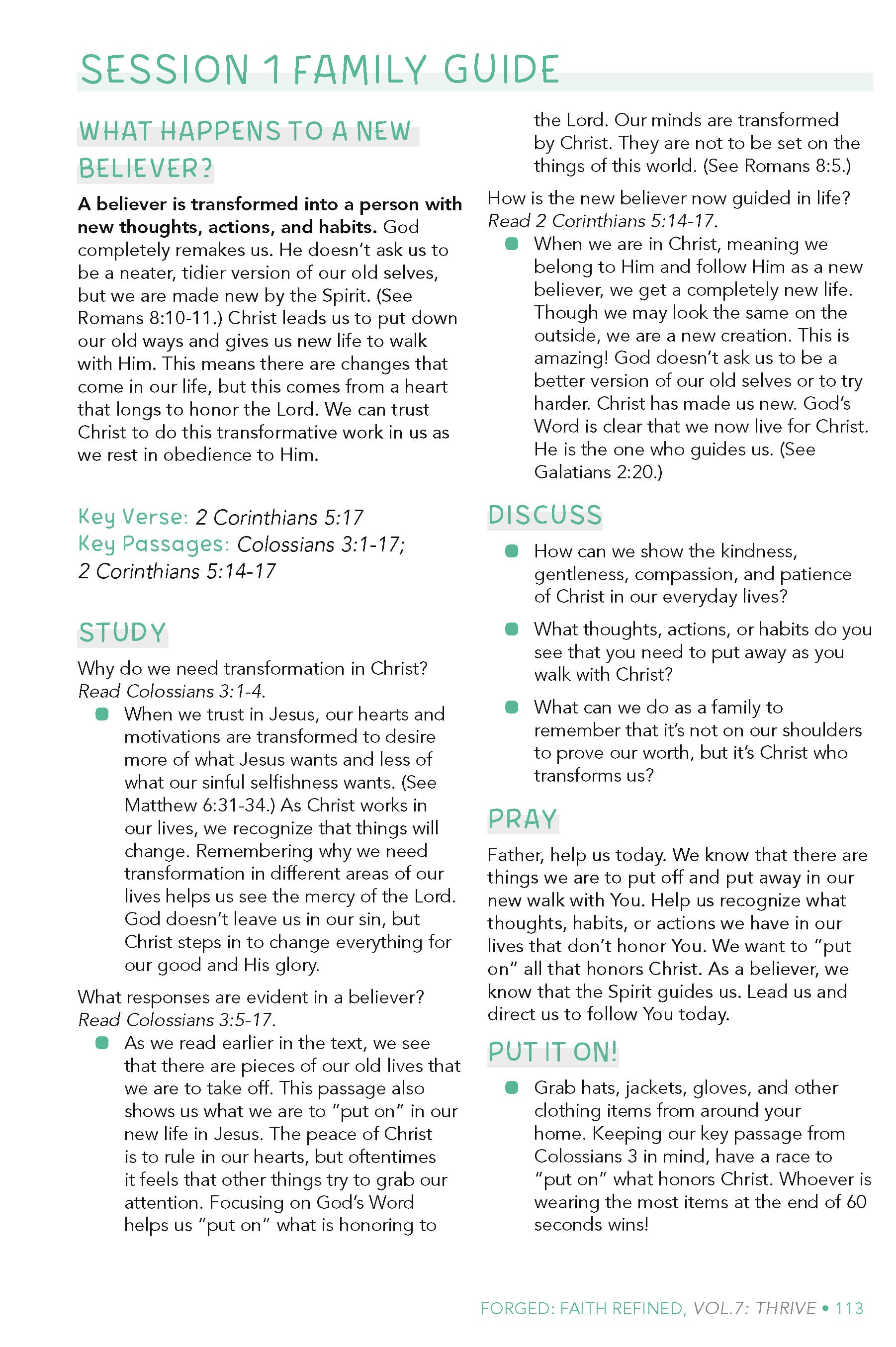 slide 6 of 7 for Forged: Faith Refined, Volume 7 Digital Preteen Discipleship Guide