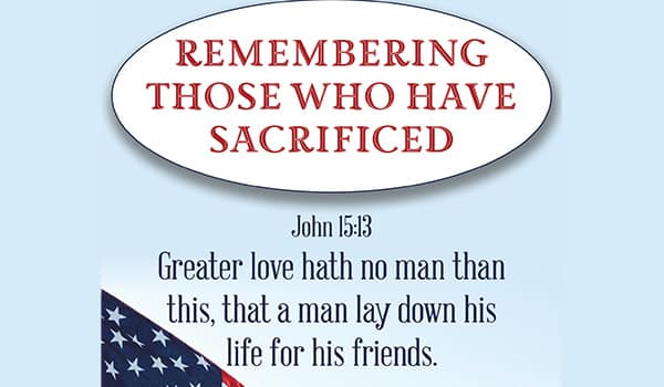 slide 3 of 8 for Digital Church Graphics Package - Memorial Day 2