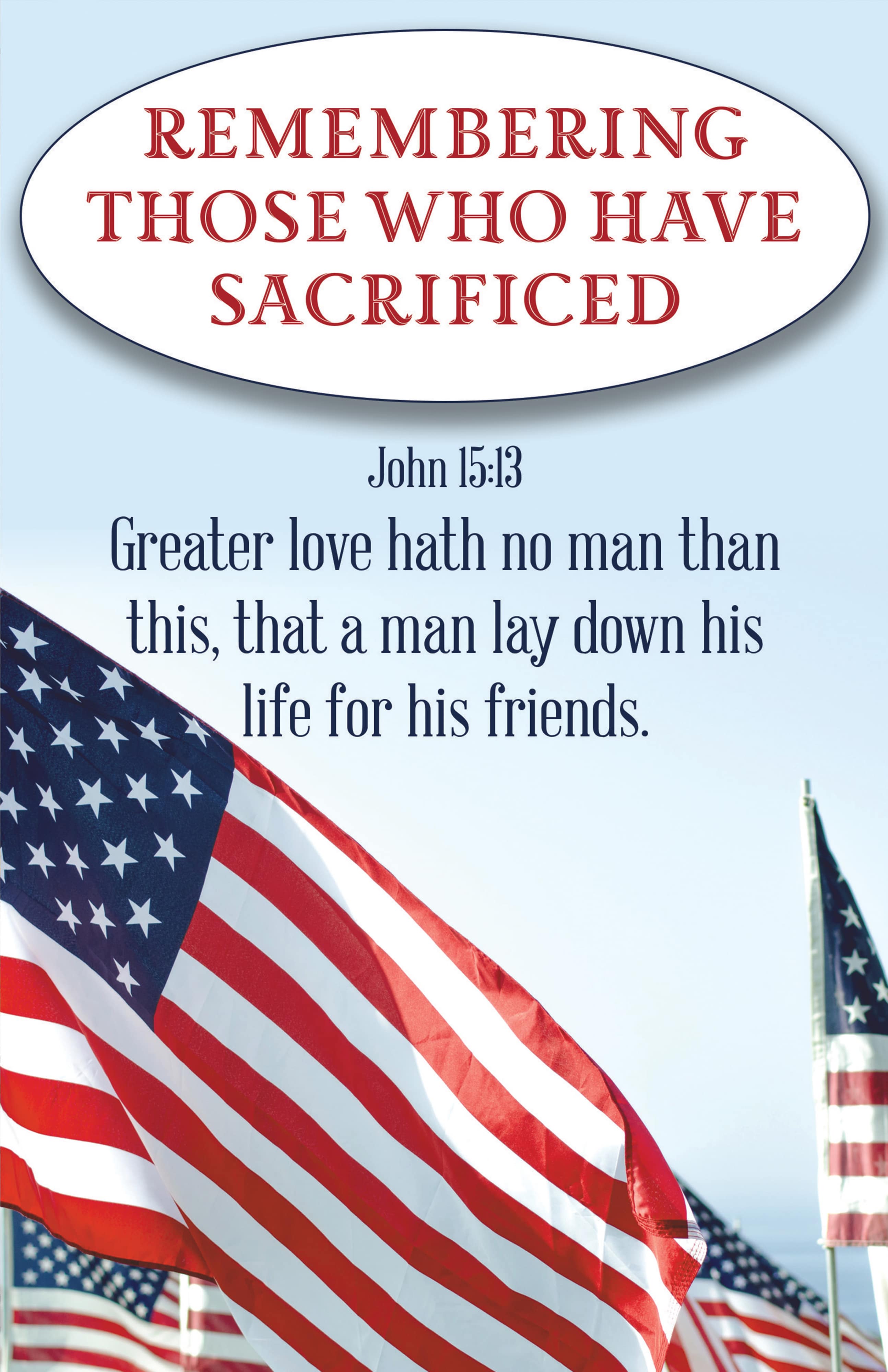 slide 5 of 8 for Digital Church Graphics Package - Memorial Day 2