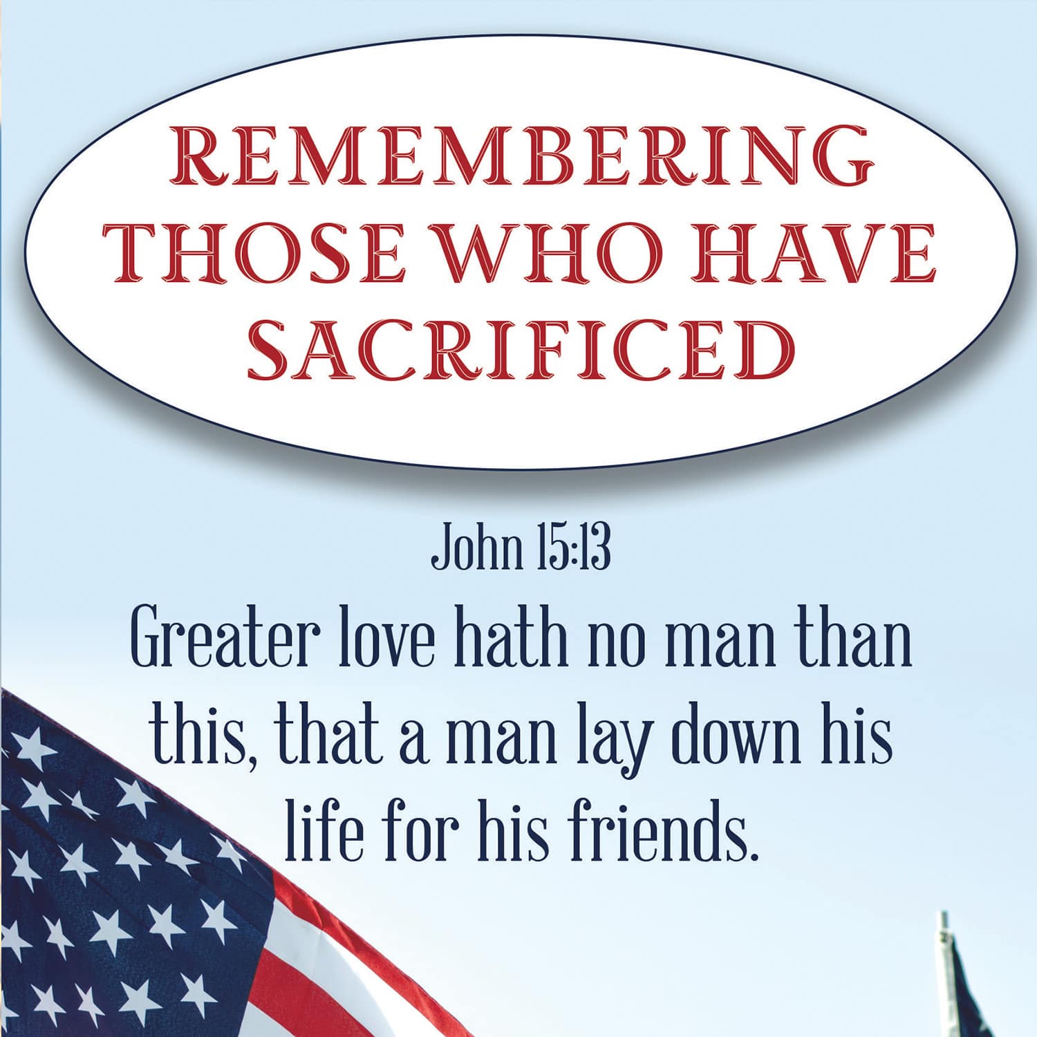 slide 7 of 8 for Digital Church Graphics Package - Memorial Day 2