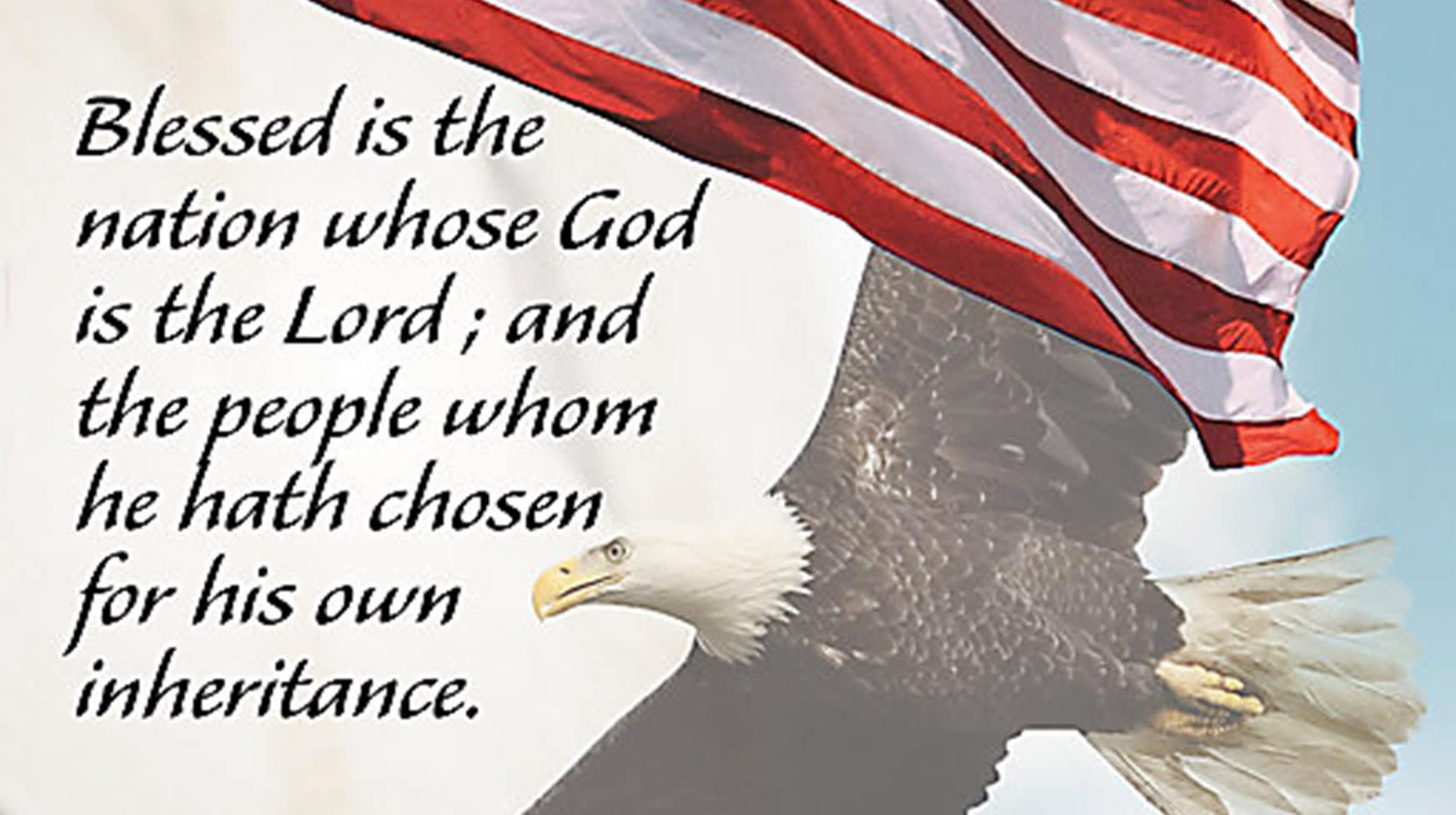 slide 1 of 8 for Digital Church Graphics Package - Patriotic 2