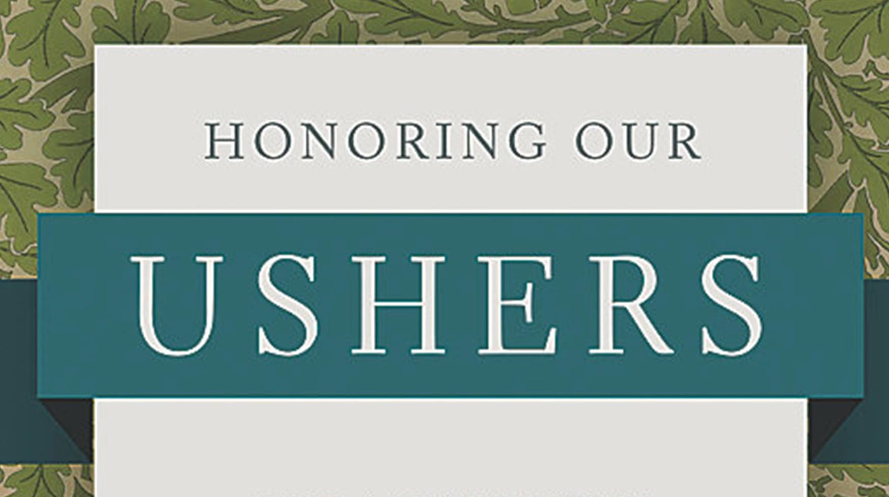 slide 1 of 7 for Digital Church Graphics Package - Usher Anniversary