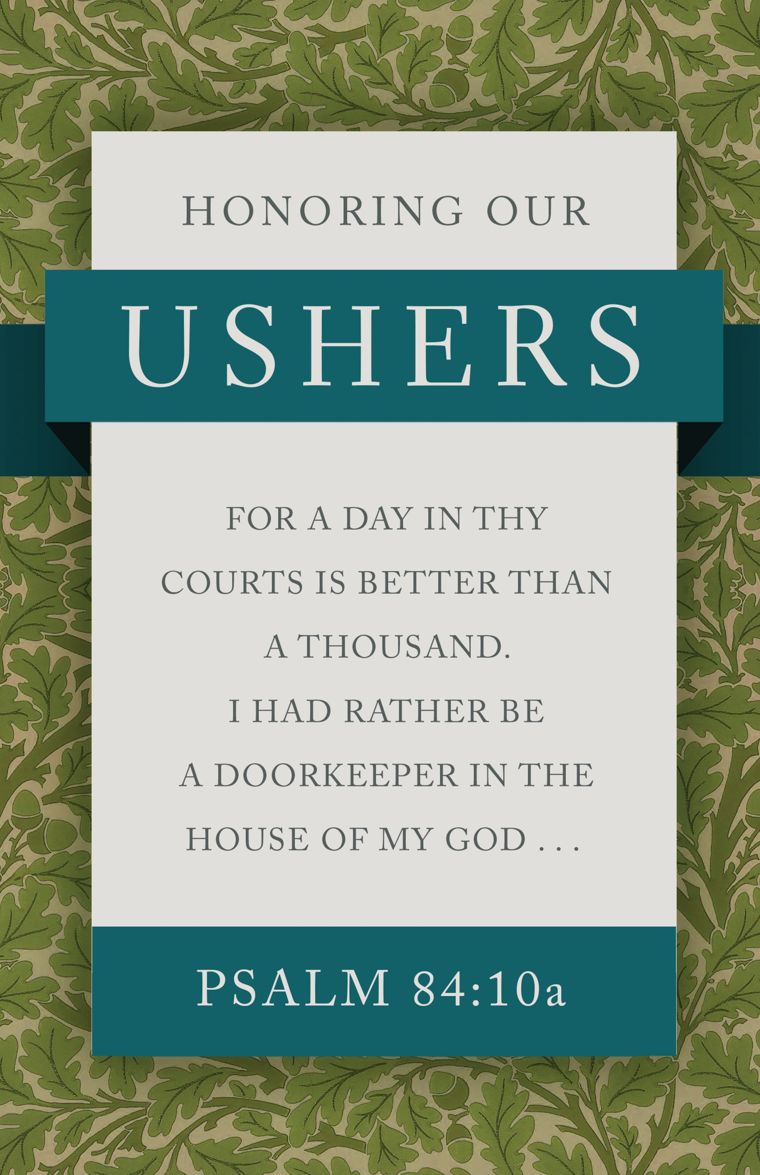 slide 4 of 7 for Digital Church Graphics Package - Usher Anniversary