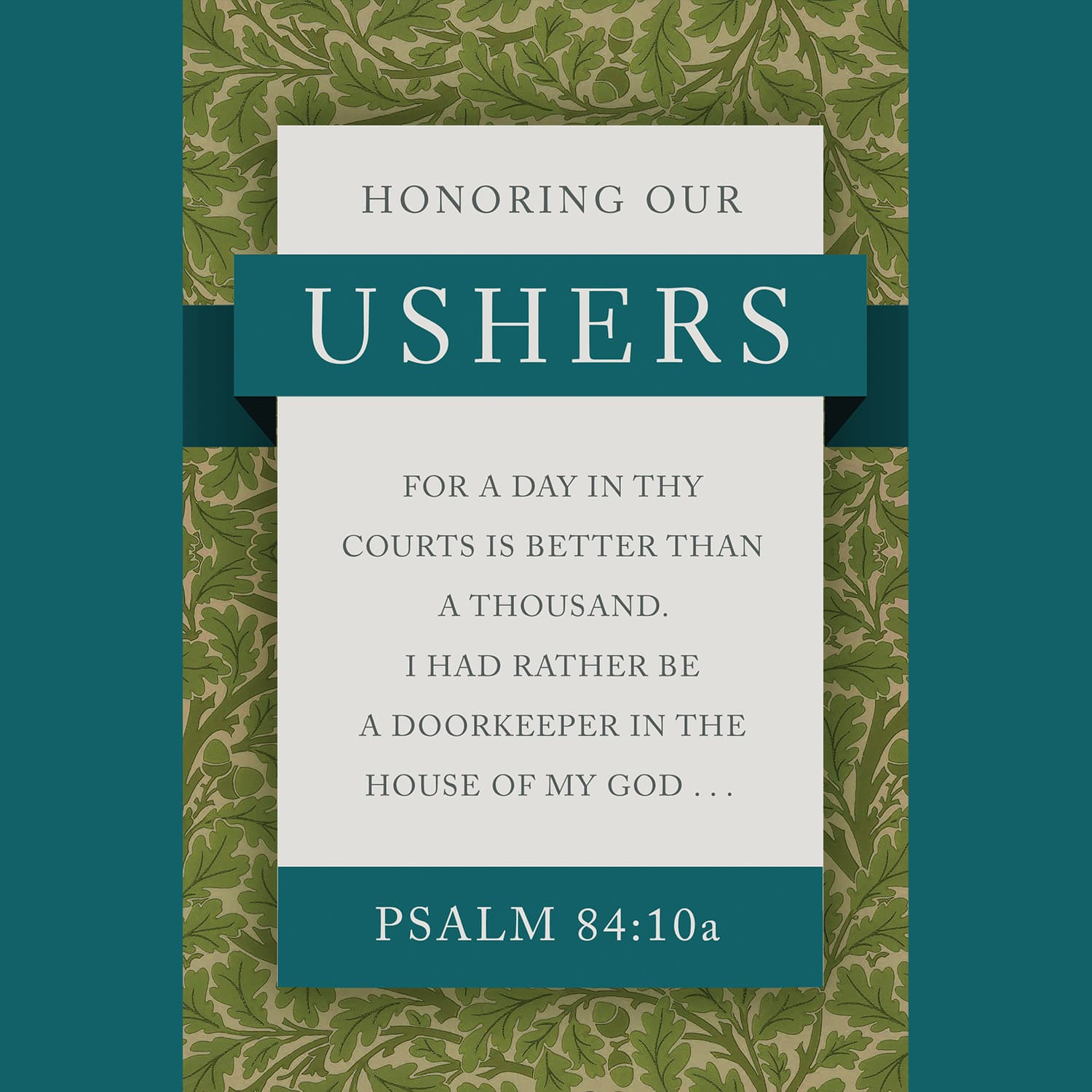 slide 5 of 7 for Digital Church Graphics Package - Usher Anniversary