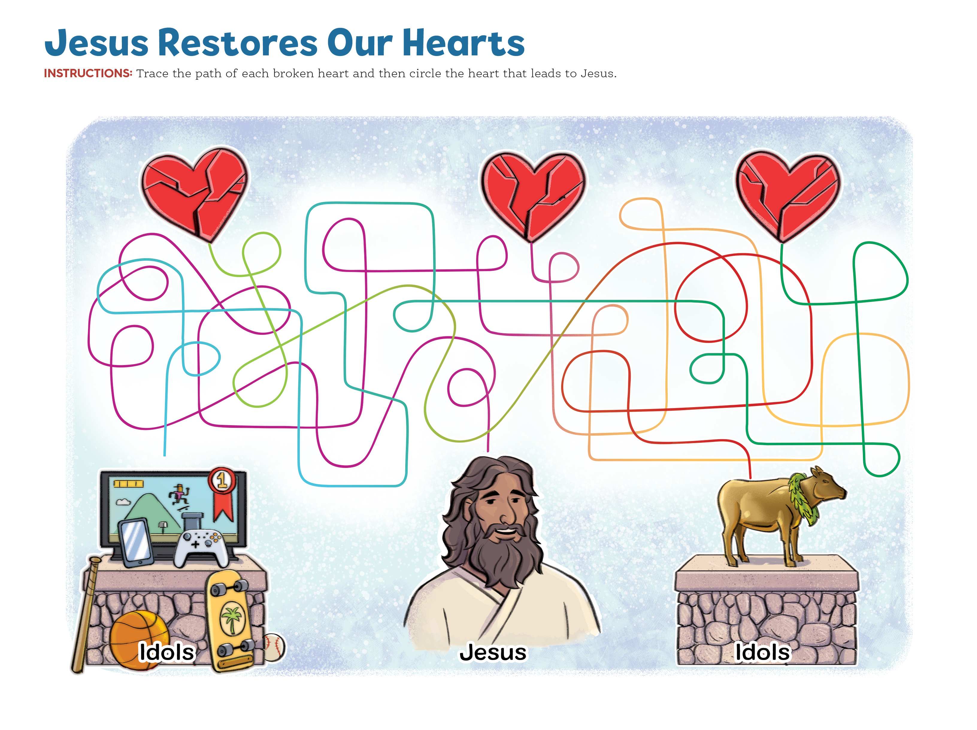 slide 2 of 3 for The Gospel Project for Kids: Younger Kids Activity Pages - Volume 5: From Rebellion to Exile