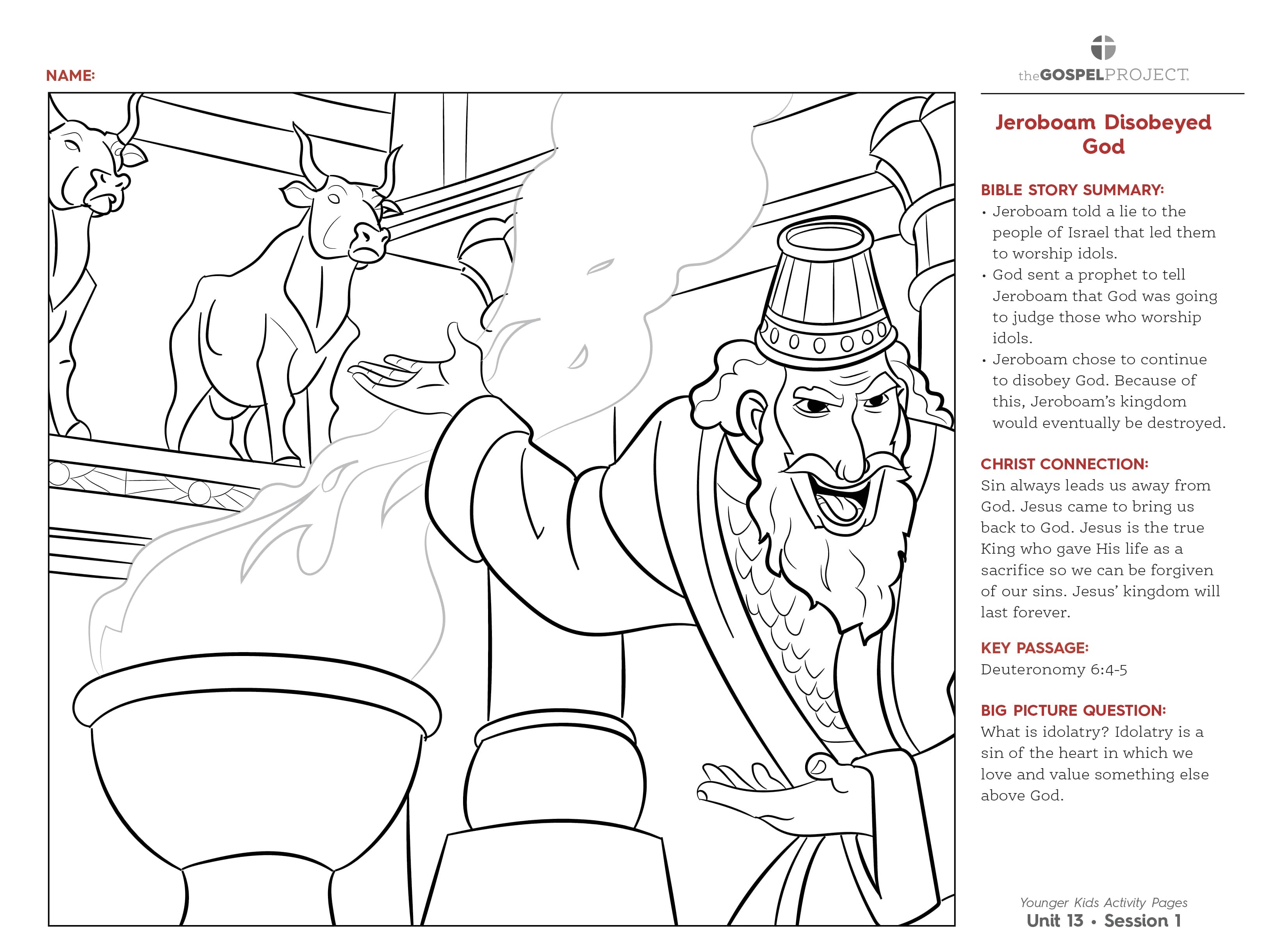 slide 3 of 3 for The Gospel Project for Kids: Younger Kids Activity Pages - Volume 5: From Rebellion to Exile