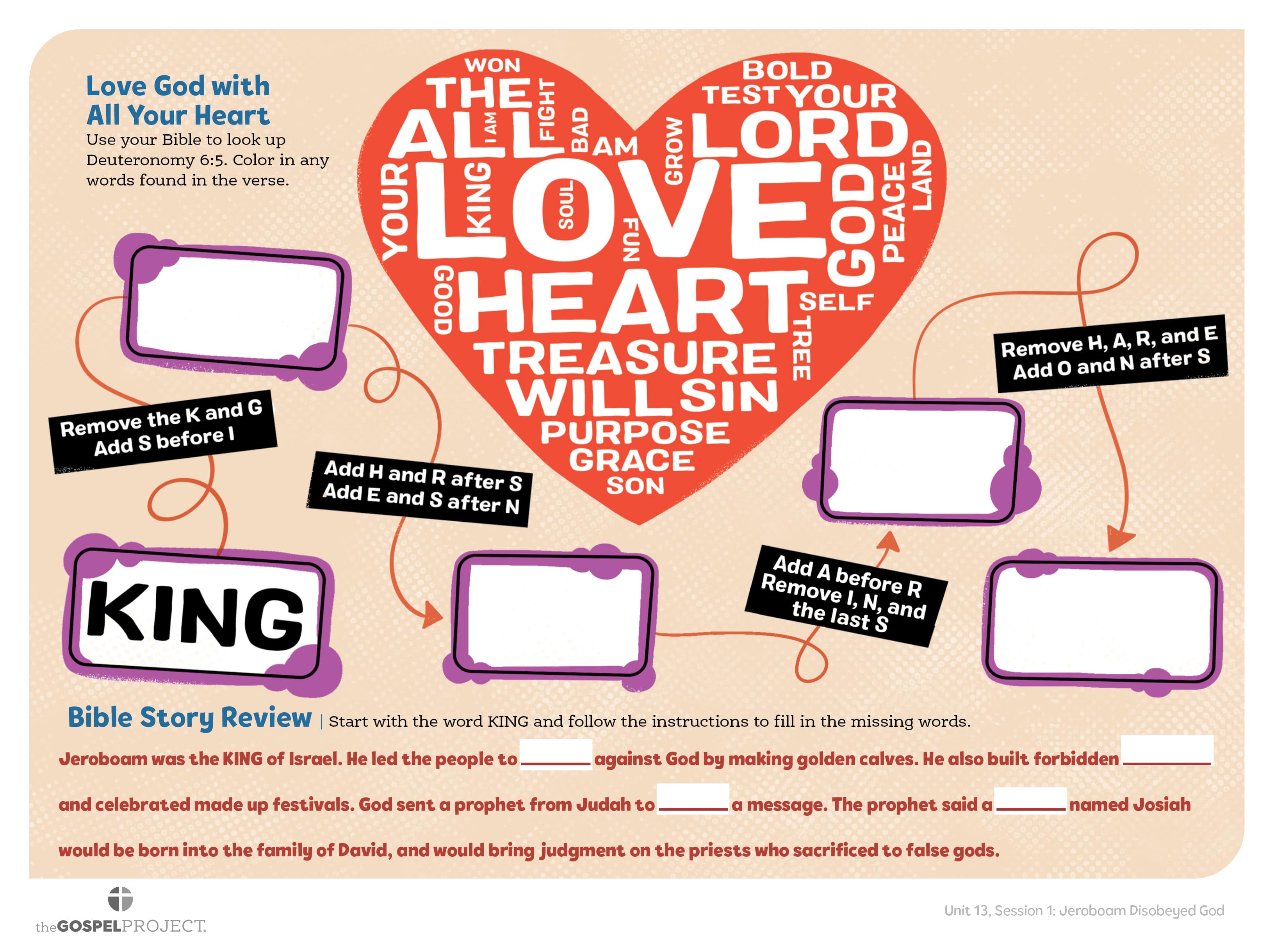 slide 3 of 3 for The Gospel Project for Kids: Older Kids Activity Pages - Volume 5: From Rebellion to Exile