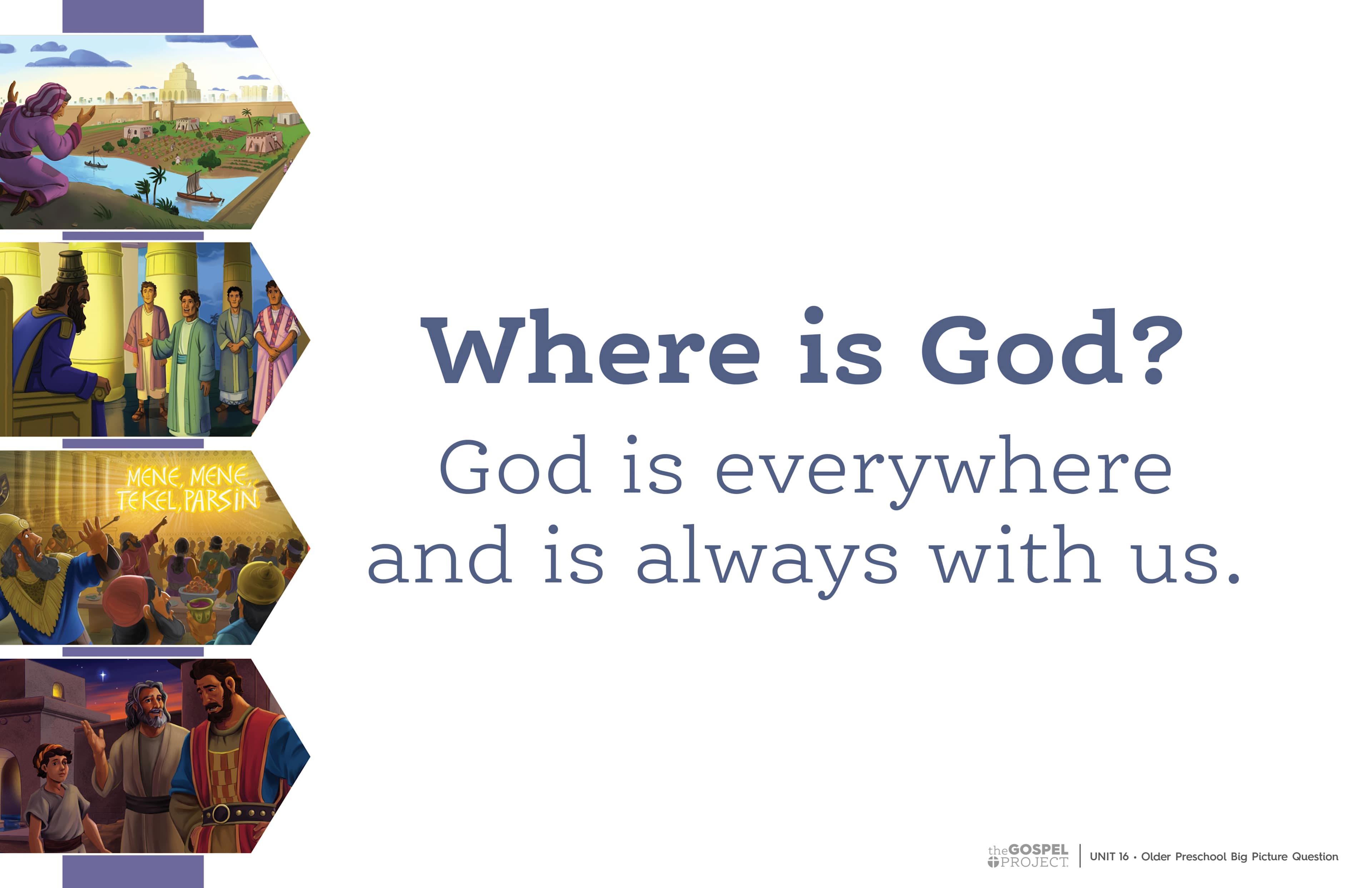 slide 2 of 3 for The Gospel Project for Preschool: Preschool Poster Pack - Volume 6: From Captivity to Restoration