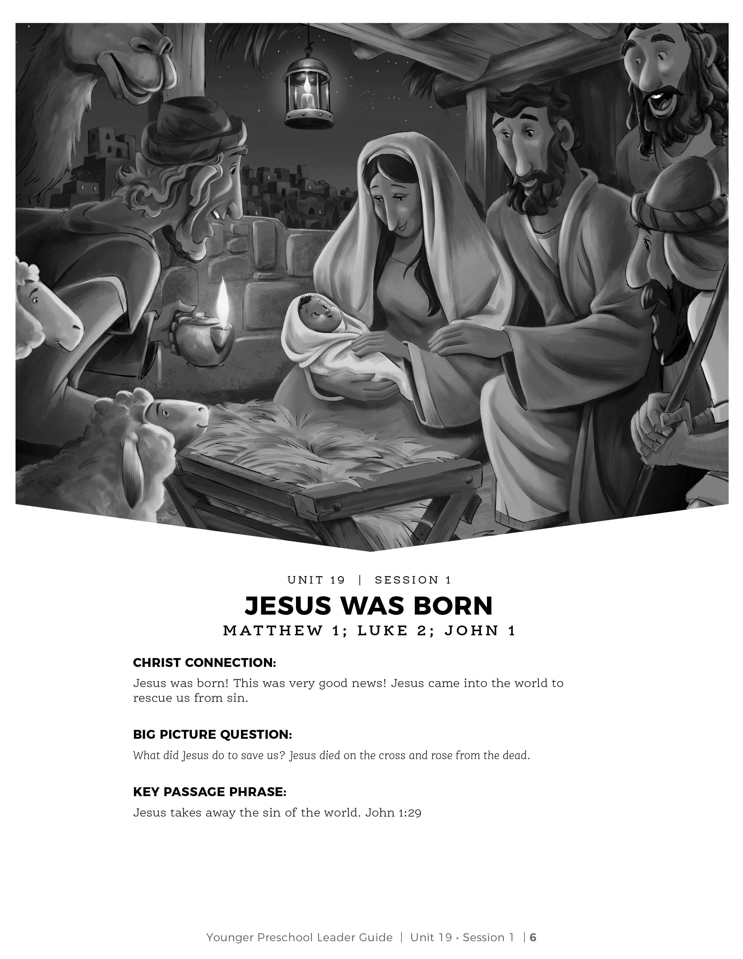 slide 2 of 3 for The Gospel Project for Preschool: From Heaven to Earth - Younger Preschool Leader Guide - Volume 7