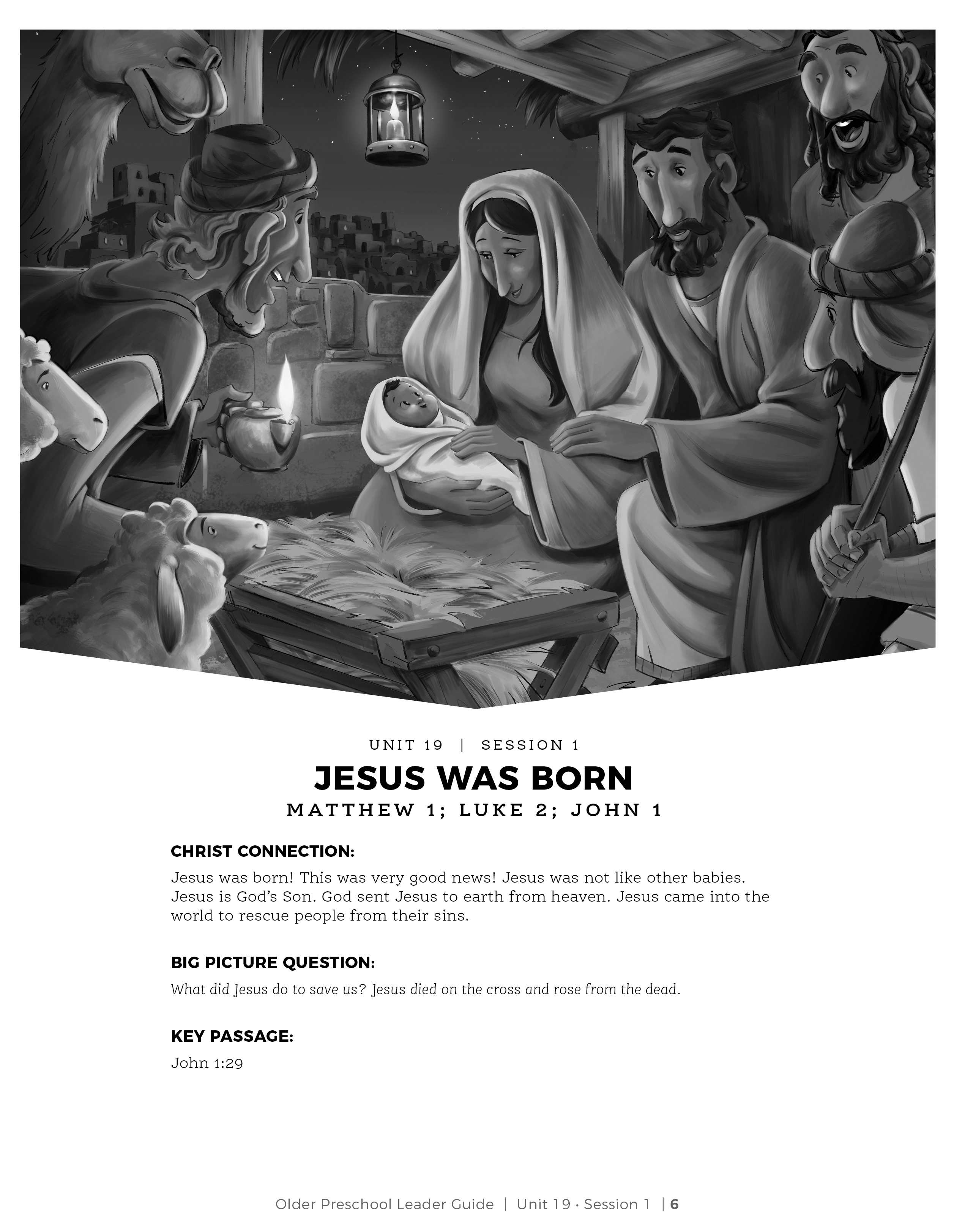 slide 2 of 3 for The Gospel Project for Preschool: From Heaven to Earth - Older Preschool Leader Guide - Volume 7