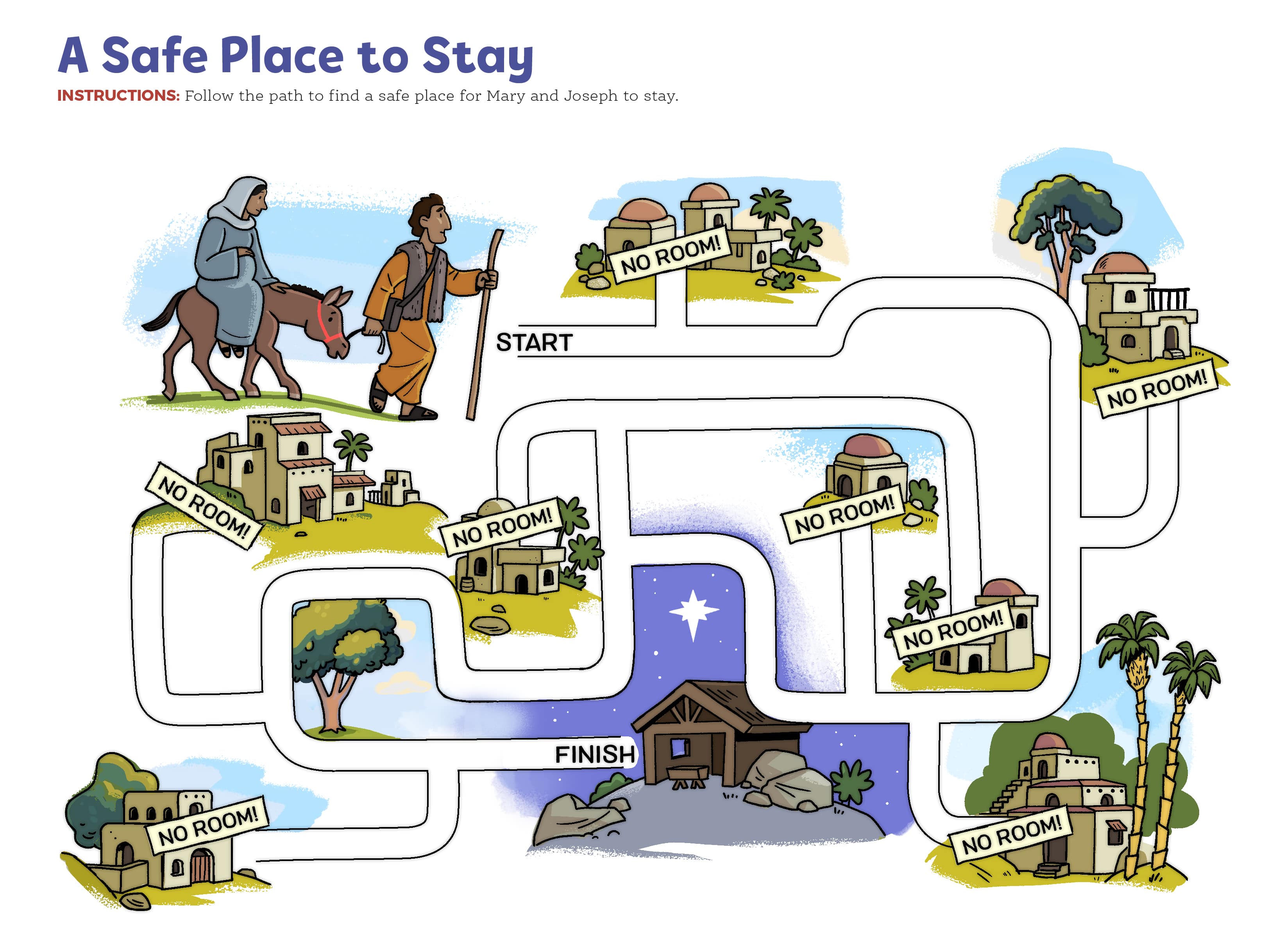 slide 2 of 3 for The Gospel Project for Preschool: From Heaven to Earth - Older Preschool Activity Pages - Volume 7