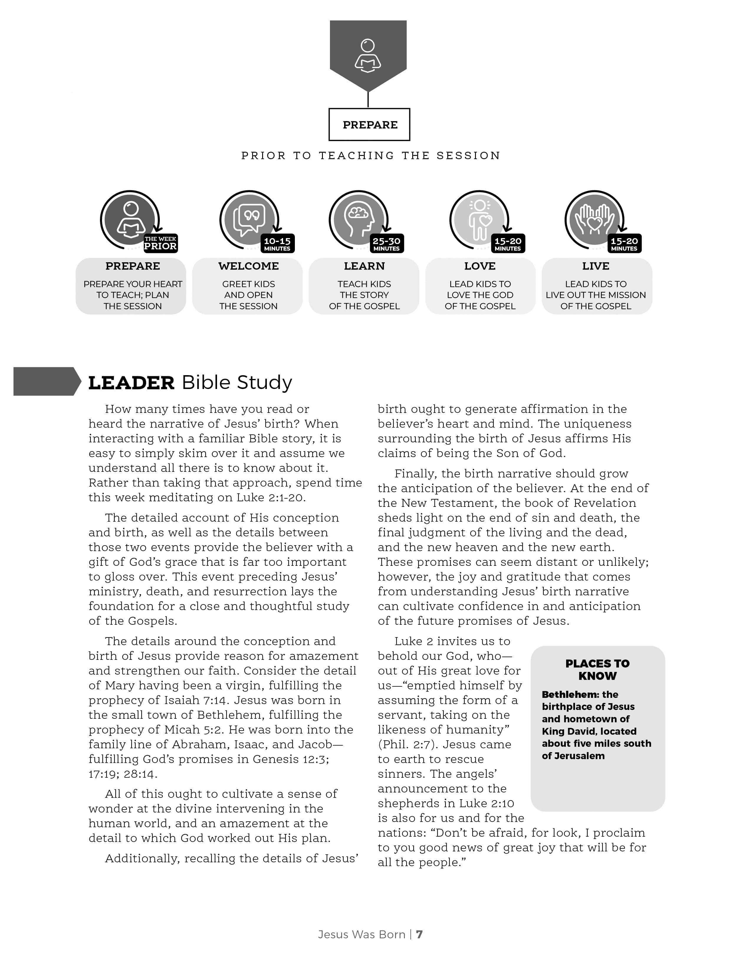 slide 3 of 3 for The Gospel Project for Kids: From Heaven to Earth - Younger Kids Leader Guide - Volume 7