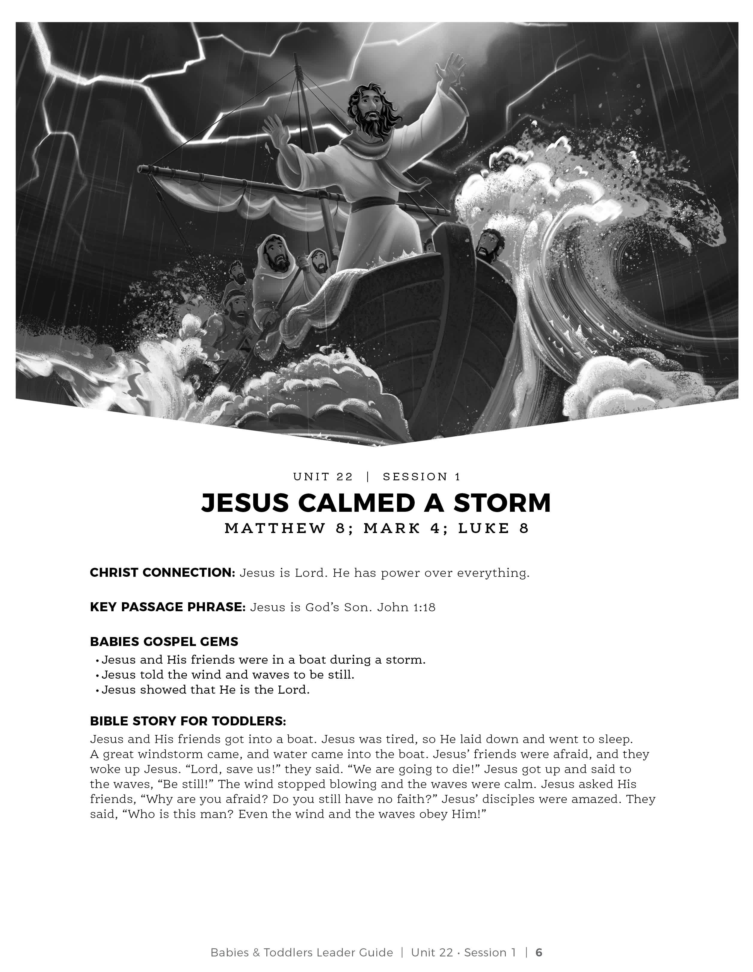 slide 2 of 3 for The Gospel Project for Preschool: Babies & Toddlers Leader Guide - Volume 8: From Wonder to Rejection