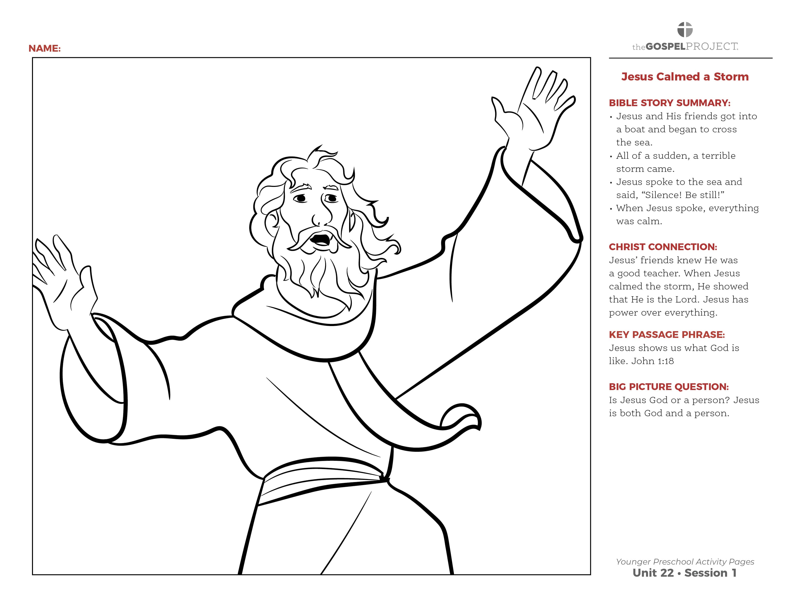 slide 3 of 3 for The Gospel Project for Preschool: Younger Preschool Activity Pages - Volume 8: From Wonder to Rejection