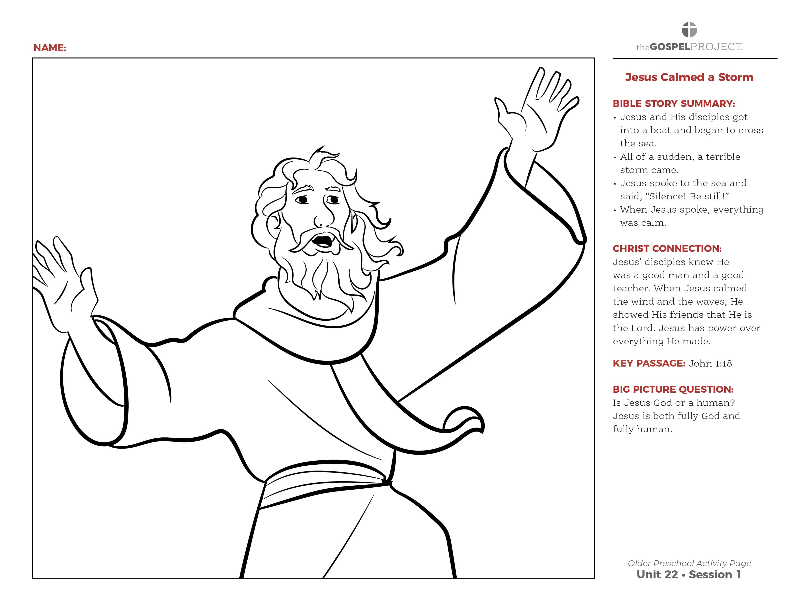 slide 3 of 3 for The Gospel Project for Preschool: Older Preschool Activity Pages - Volume 8: From Wonder to Rejection