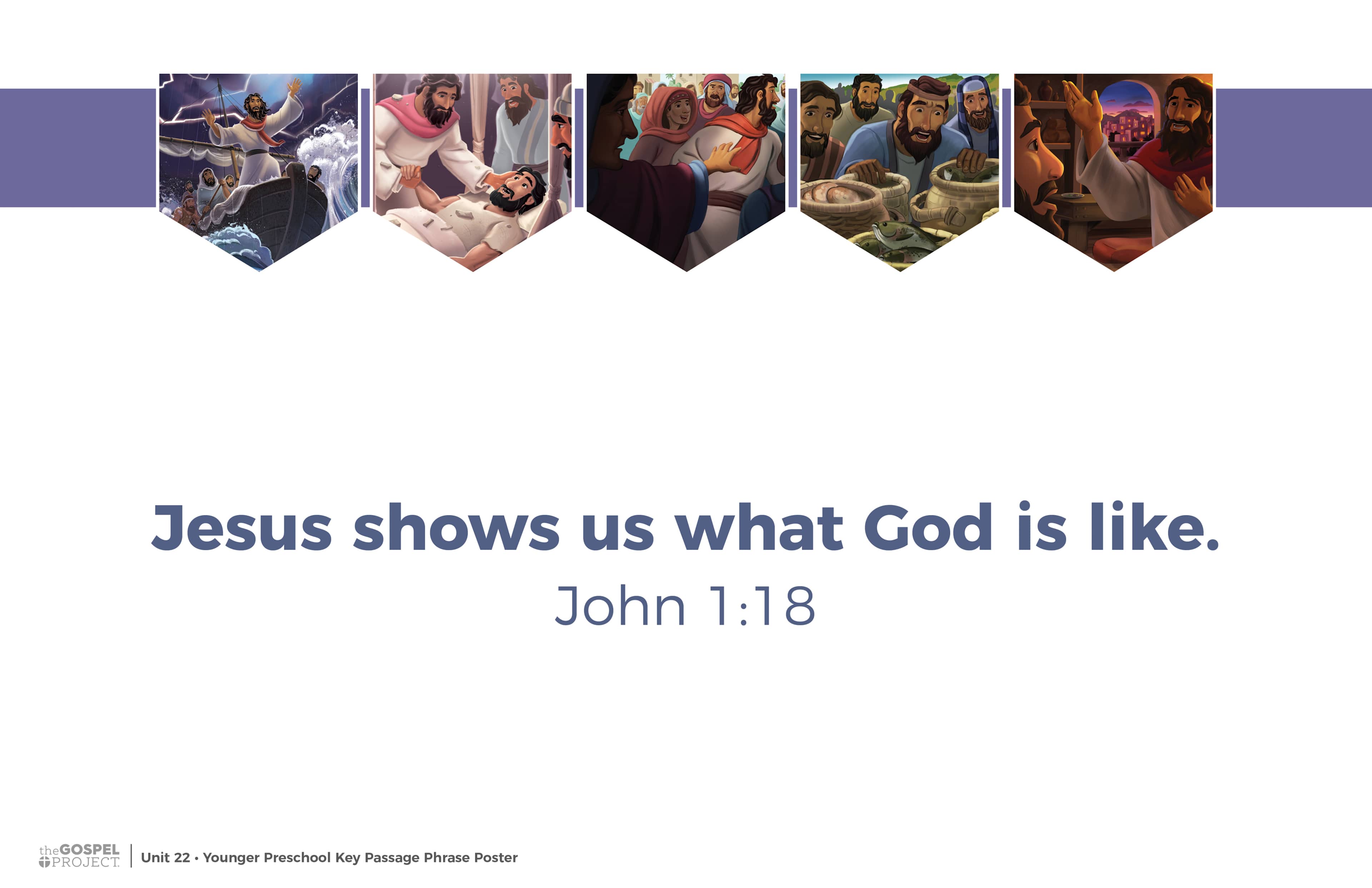 slide 3 of 3 for The Gospel Project for Preschool: Preschool Poster Pack - Volume 8: From Wonder to Rejection