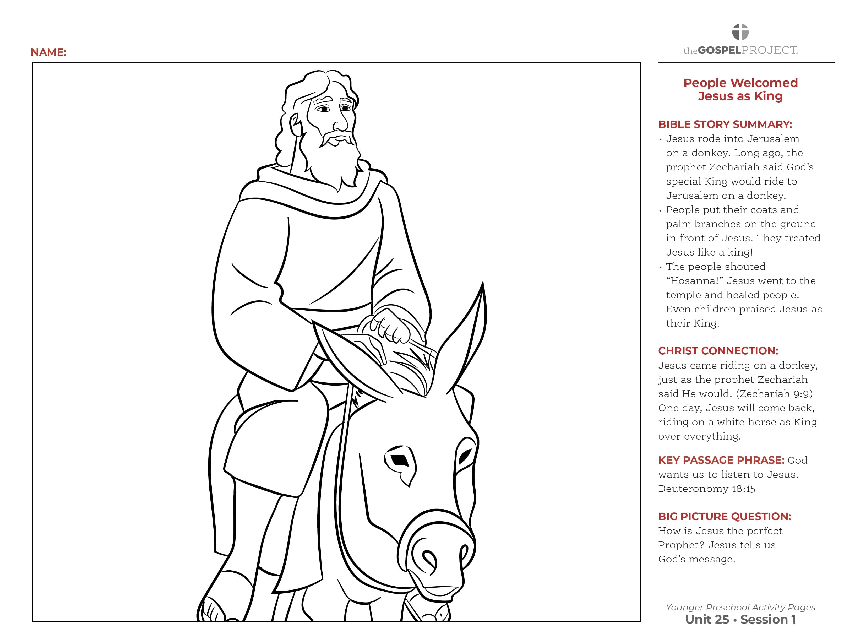 slide 3 of 3 for The Gospel Project for Preschool: Younger Preschool Activity Pages - Volume 9: From Death to Resurrection