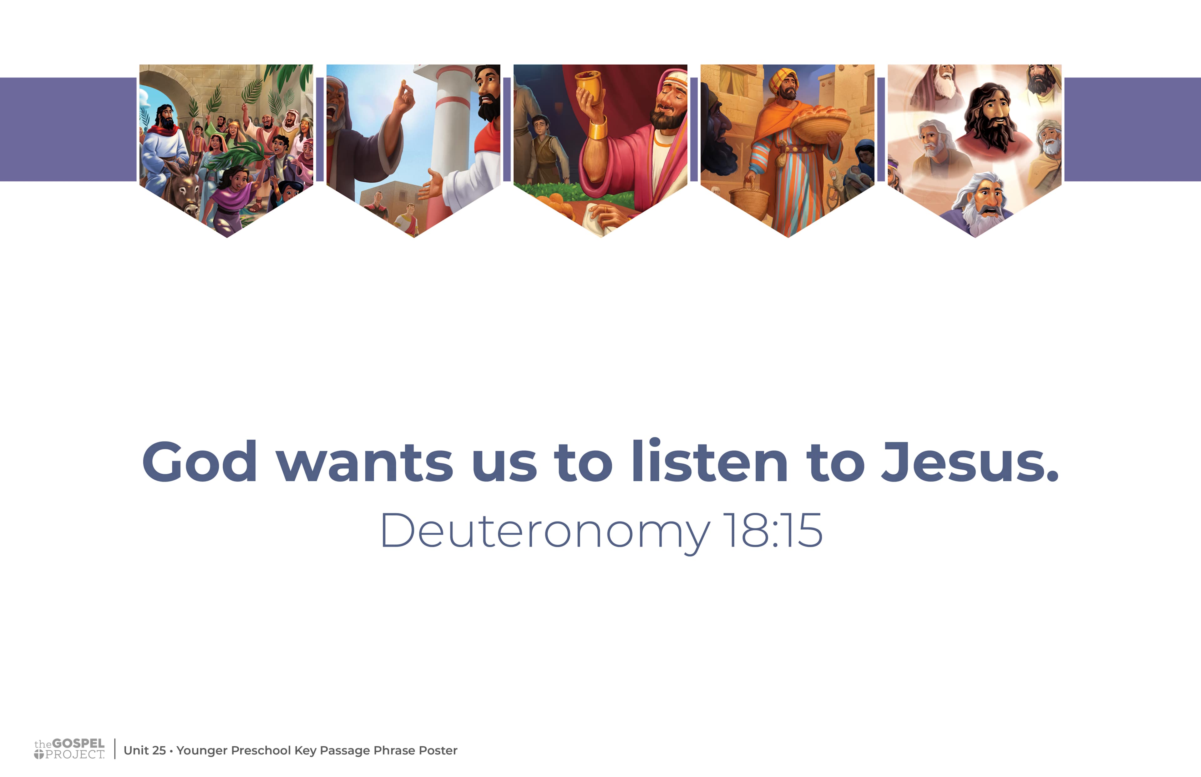 slide 3 of 3 for The Gospel Project for Preschool: Preschool Poster Pack - Volume 9: From Death to Resurrection