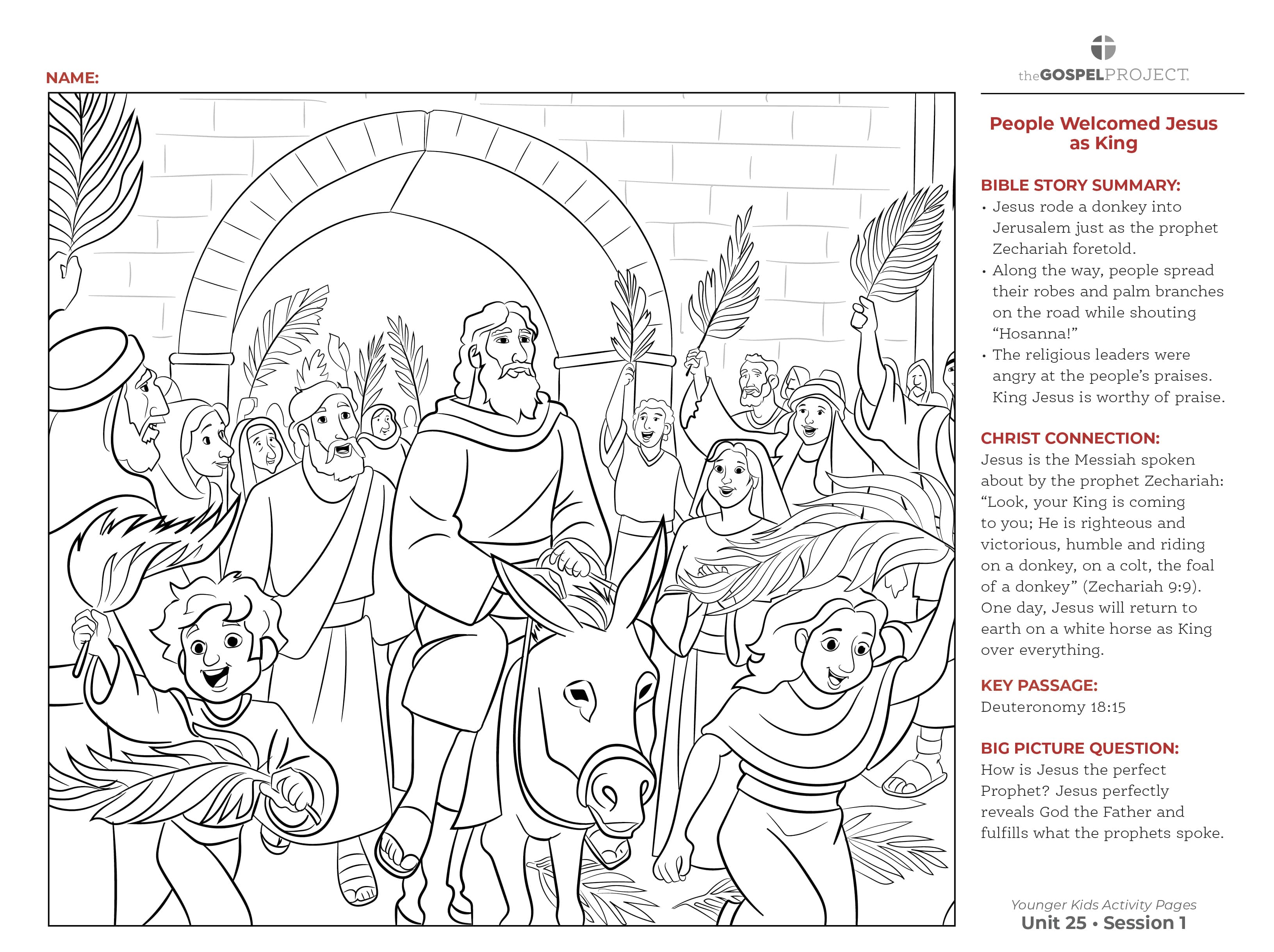 slide 3 of 3 for The Gospel Project for Kids: Younger Kids Activity Pages - Volume 9: From Death to Resurrection