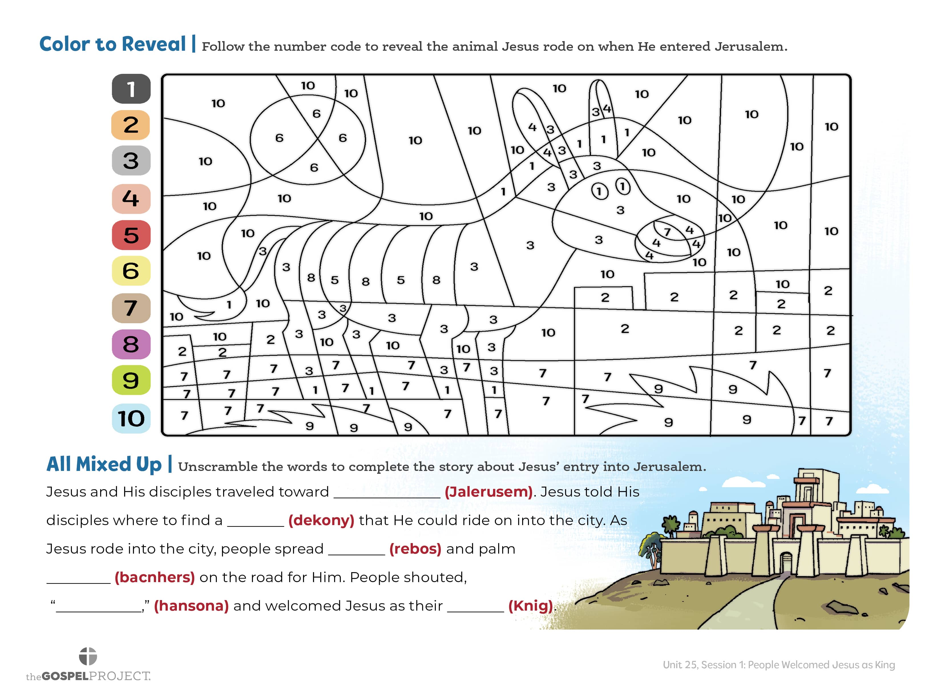 slide 3 of 3 for The Gospel Project for Kids: Older Kids Activity Pages - Volume 9: From Death to Resurrection