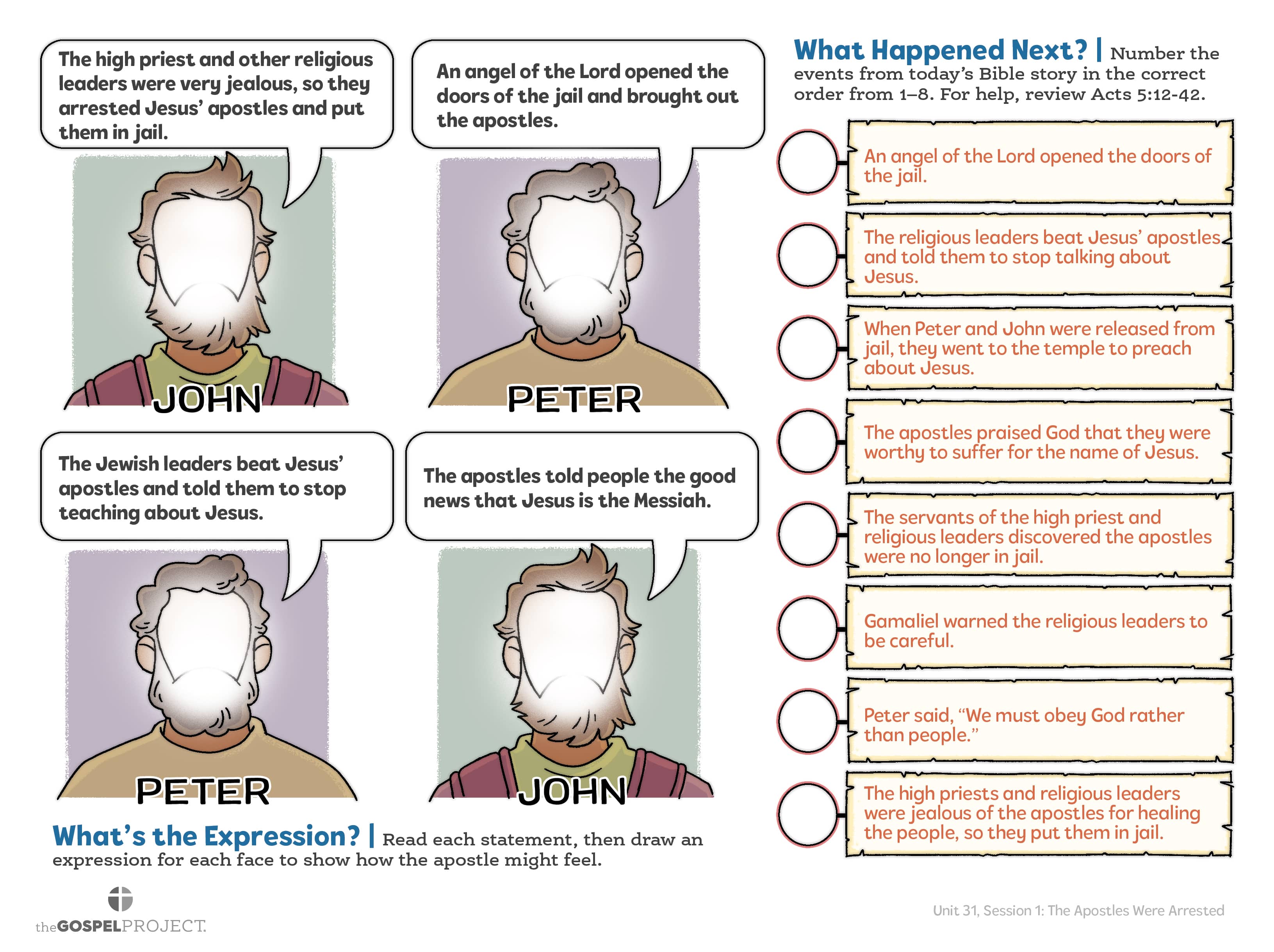 slide 3 of 3 for The Gospel Project for Kids: Older Kids Activity Pages - Volume 11: From One Nation to All Nations