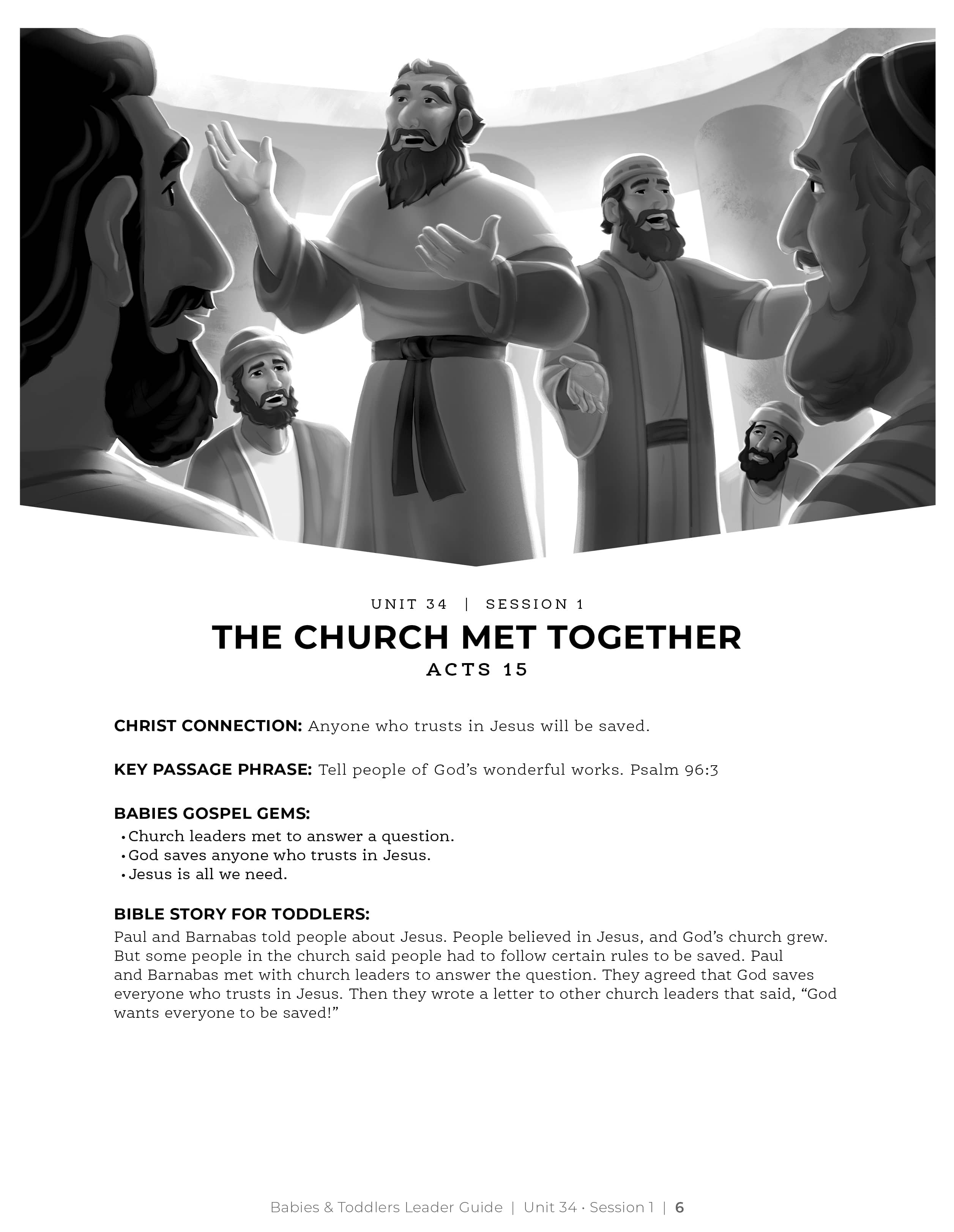 slide 2 of 3 for The Gospel Project for Preschool: Babies & Toddlers Leader Guide - Volume 12: From This World to the World to Come