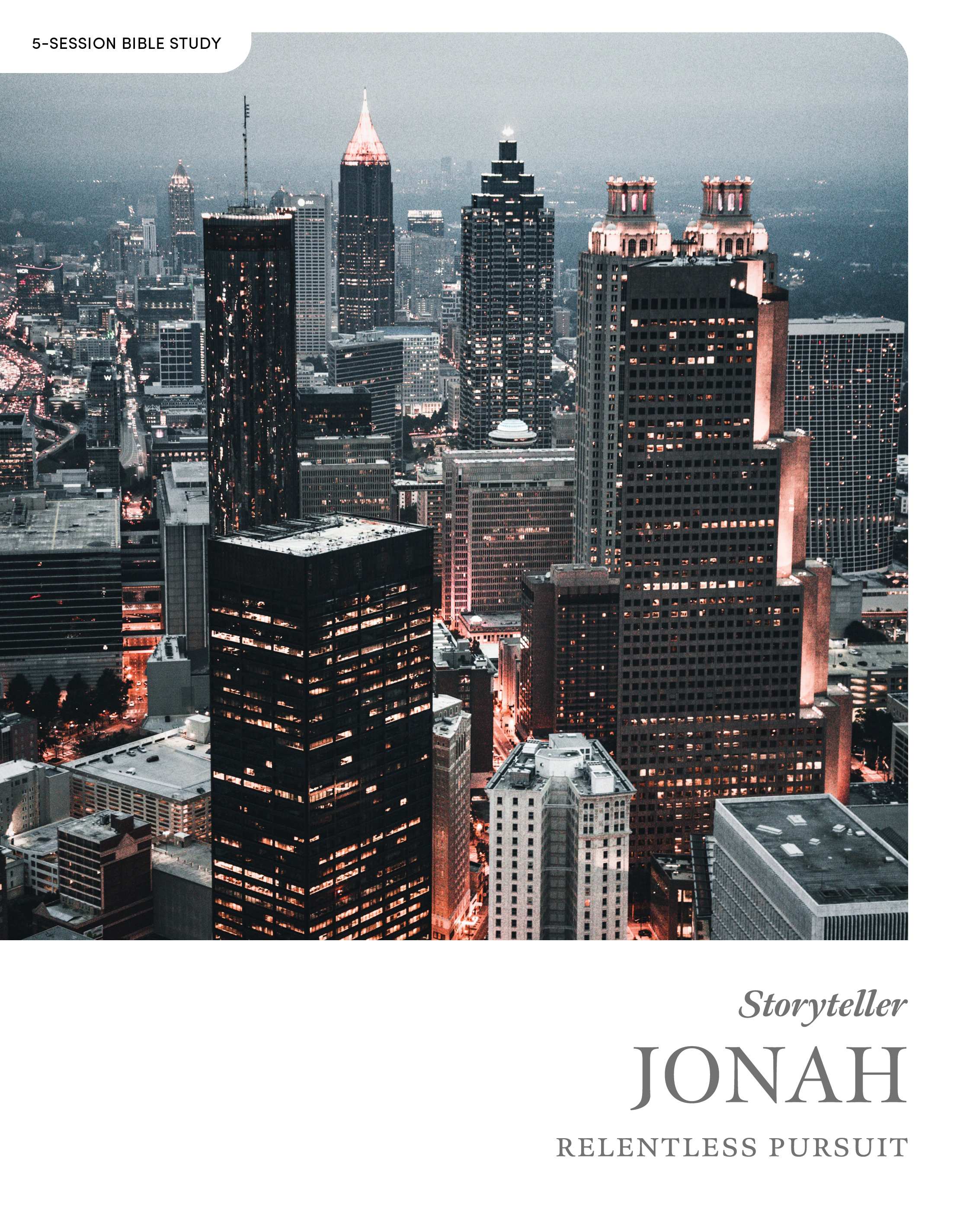 Cover of Storyteller Jonah: Relentless Pursuit Bible study guide.