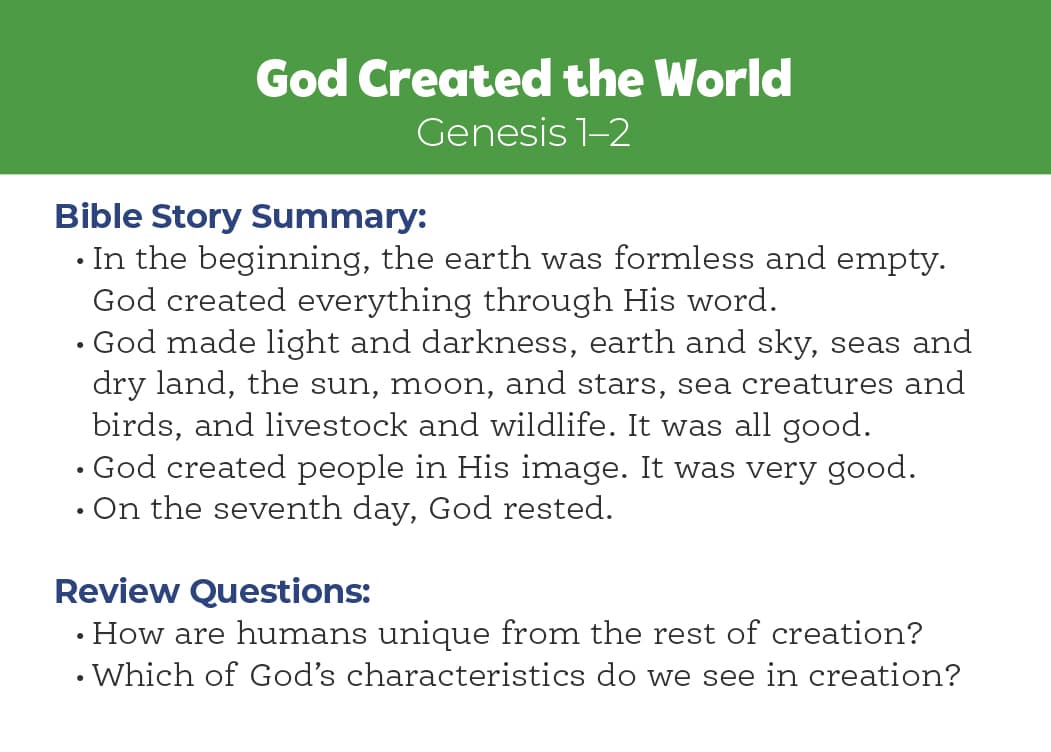 slide 3 of 3 for The Gospel Project for Kids: Kids Big Picture Cards - Volume 1: Creation and Covenant