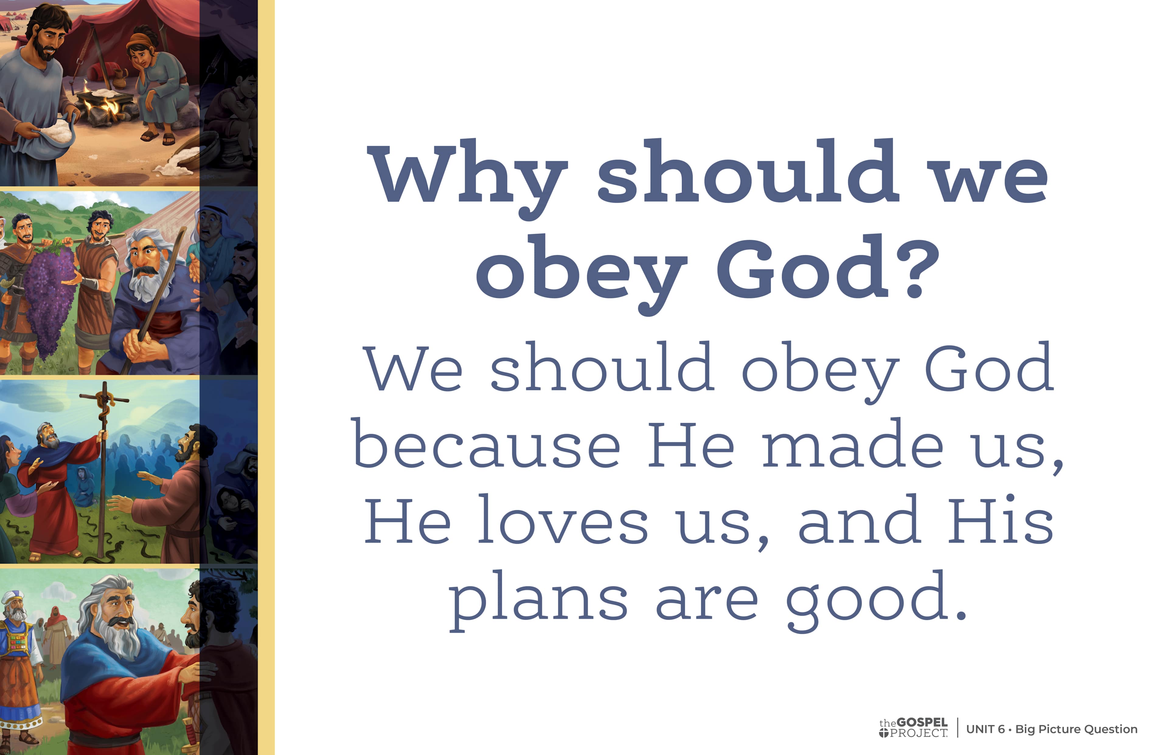 slide 3 of 3 for The Gospel Project for Kids: Kids Poster Pack - Volume 2: Law and Life