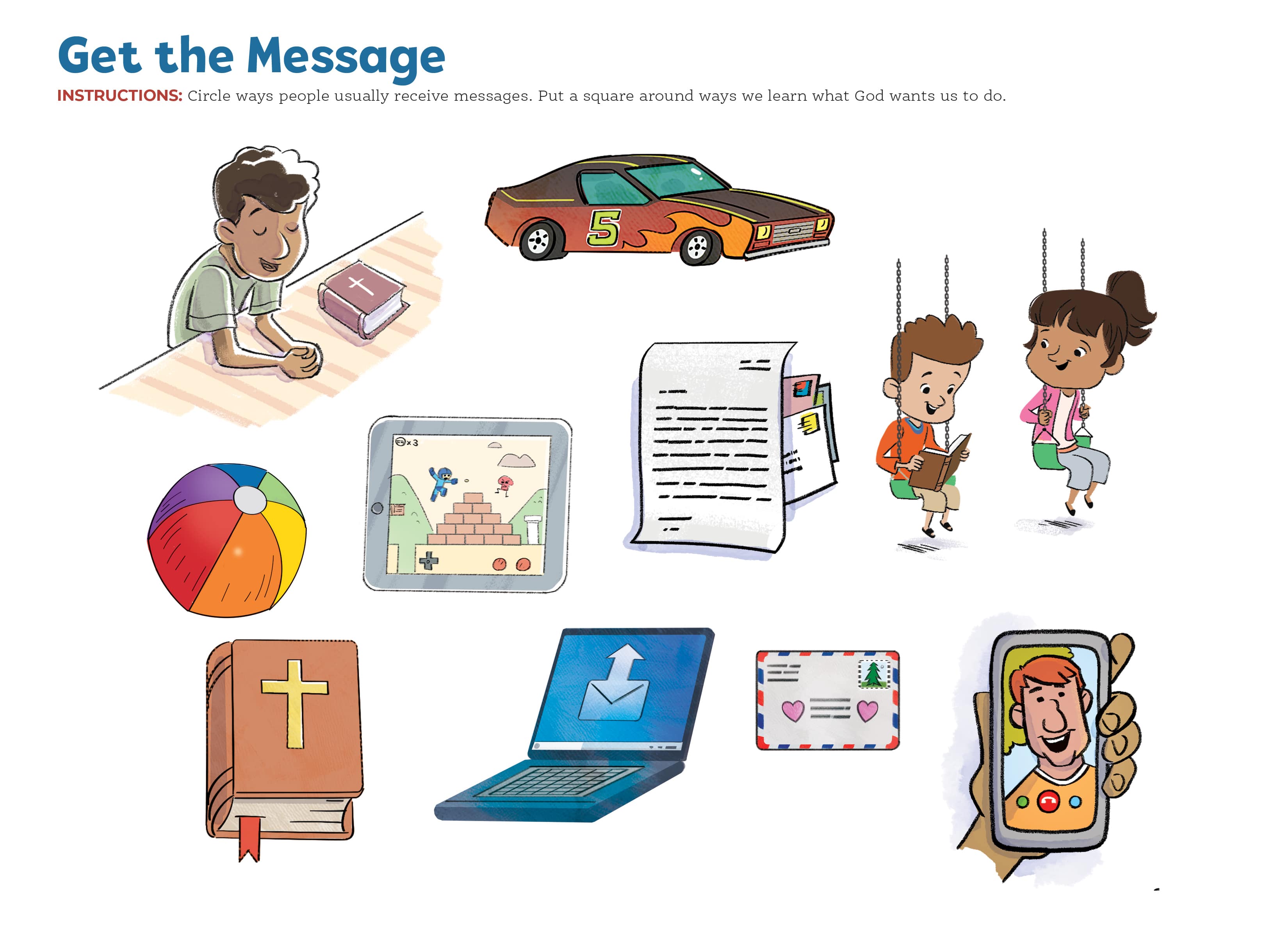 slide 2 of 3 for The Gospel Project for Preschool: Younger Preschool Activity Pages - Volume 2: Law and Life