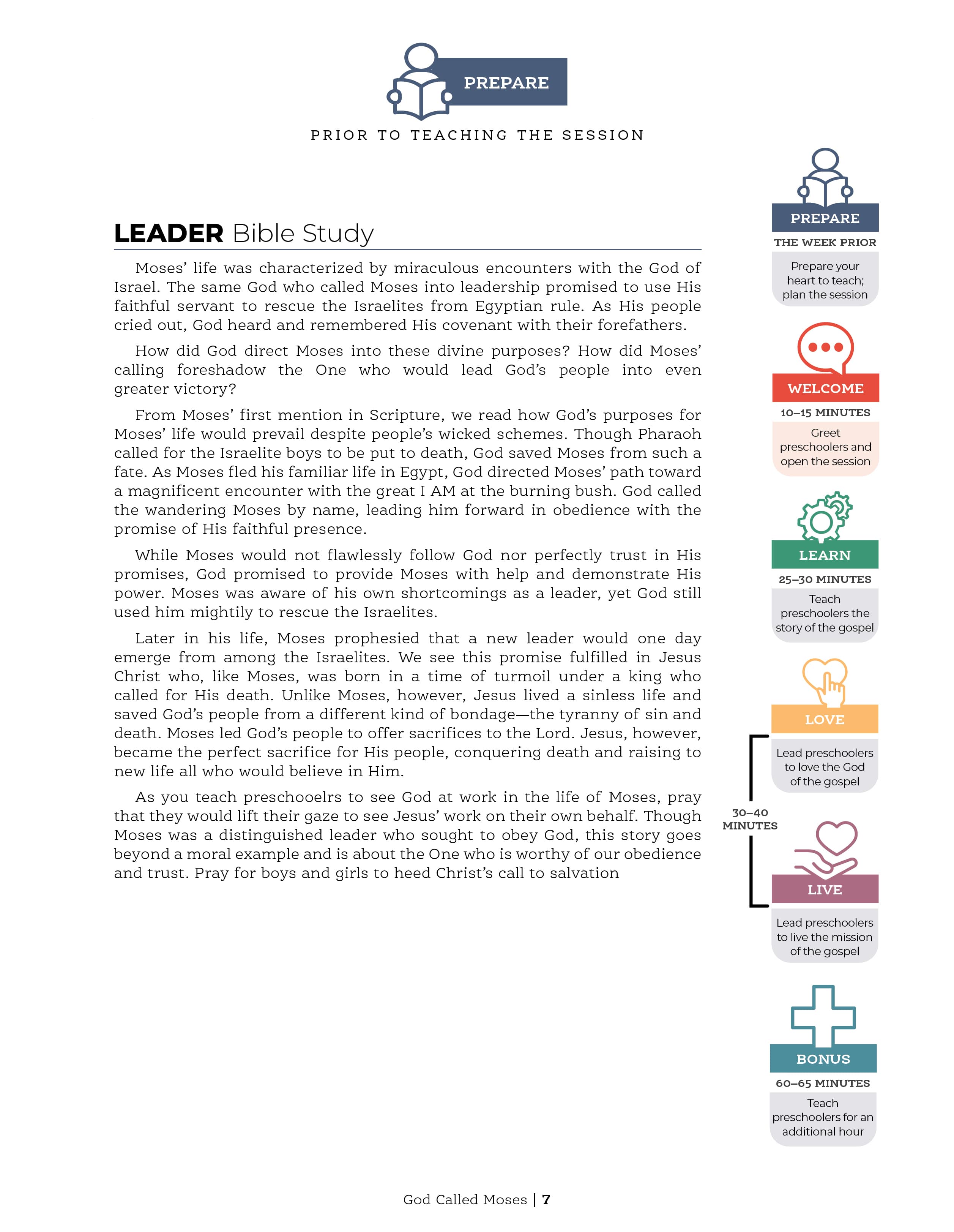 slide 3 of 3 for The Gospel Project for Preschool: Younger Preschool Leader Guide - Volume 2: Law and Life
