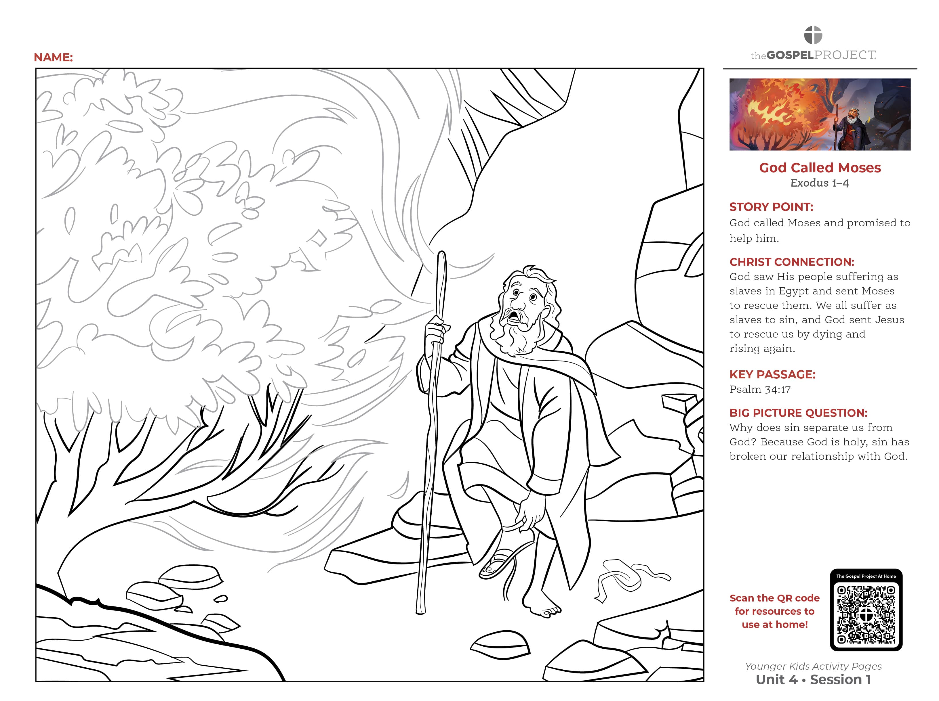 slide 3 of 3 for The Gospel Project for Kids: Younger Kids Activity Pages - Volume 2: Law and Life
