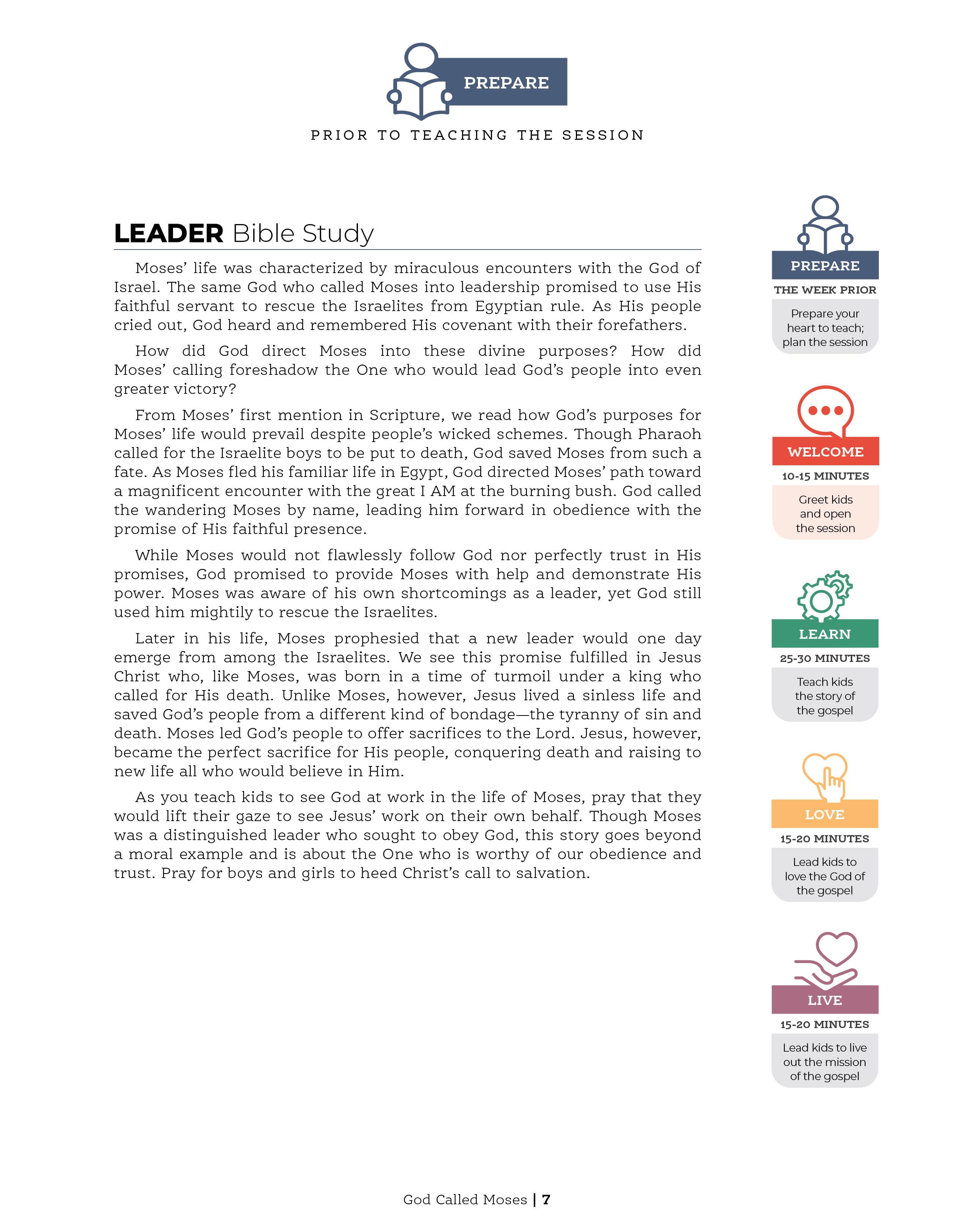 slide 3 of 3 for The Gospel Project for Kids: Younger Kids Leader Guide - Volume 2: Law and Life