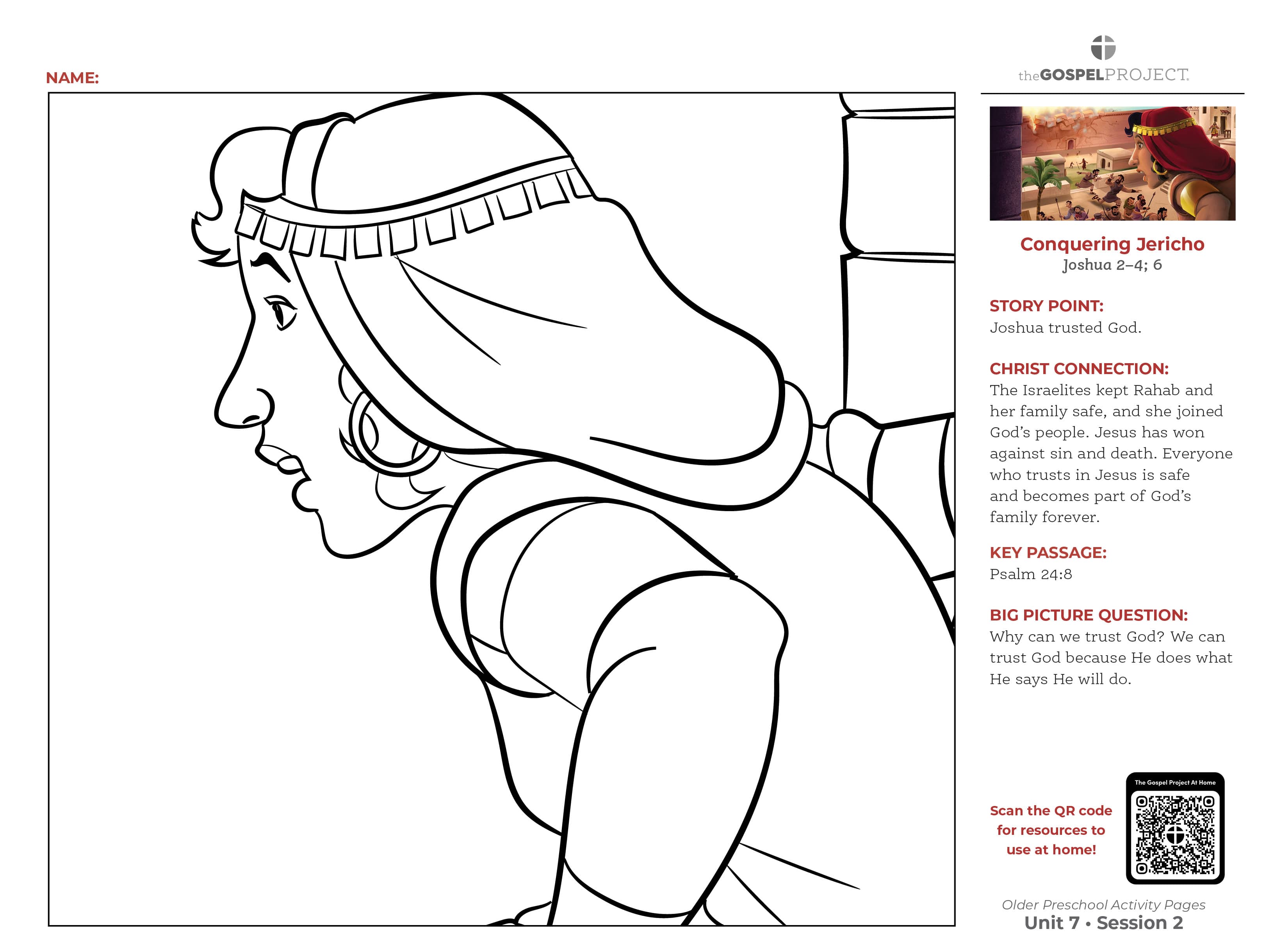 slide 3 of 3 for The Gospel Project for Preschool: Older Preschool Activity Pages - Volume 3: Land and Loss