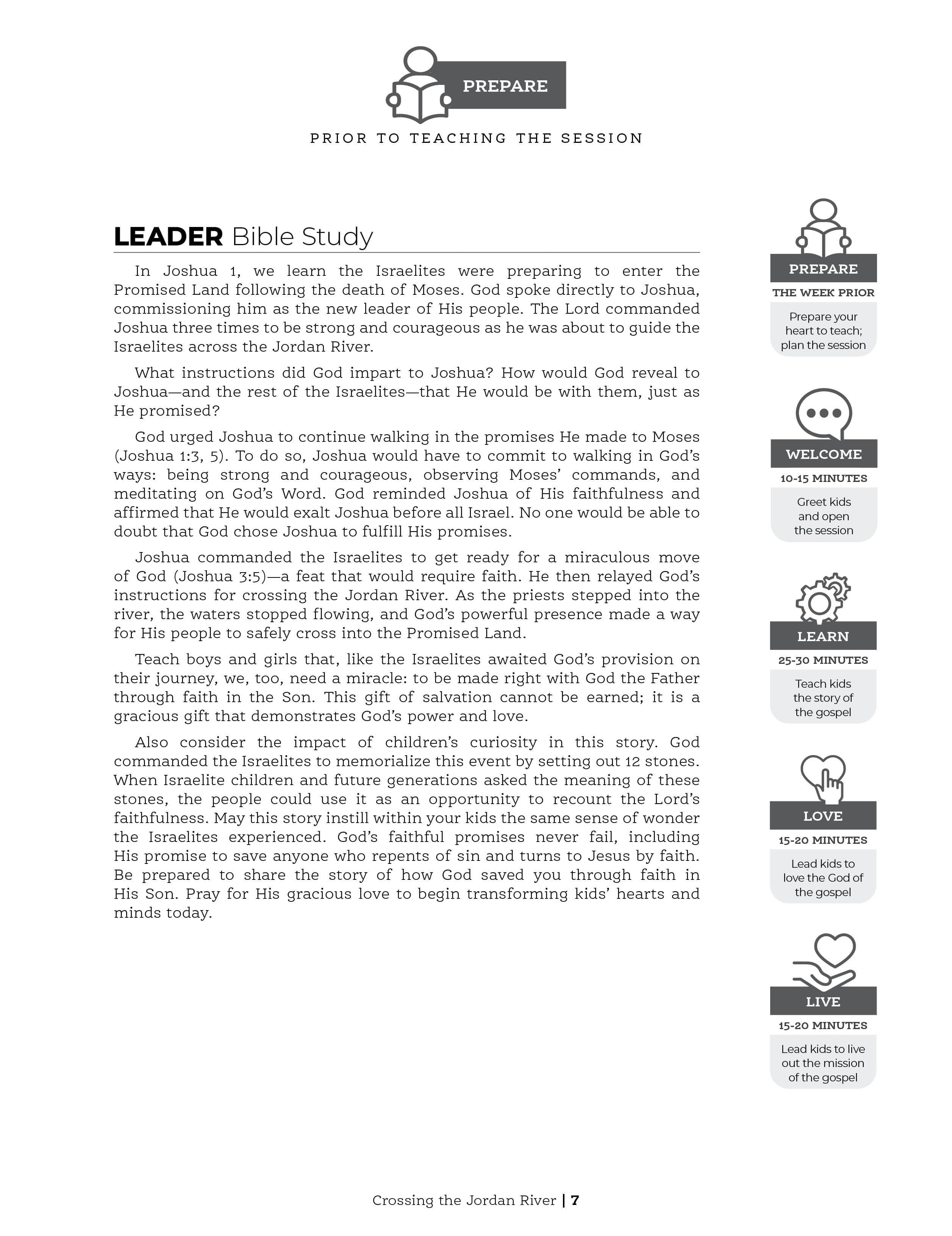 slide 3 of 3 for The Gospel Project for Kids: Younger Kids Leader Guide - Volume 3: Land and Loss