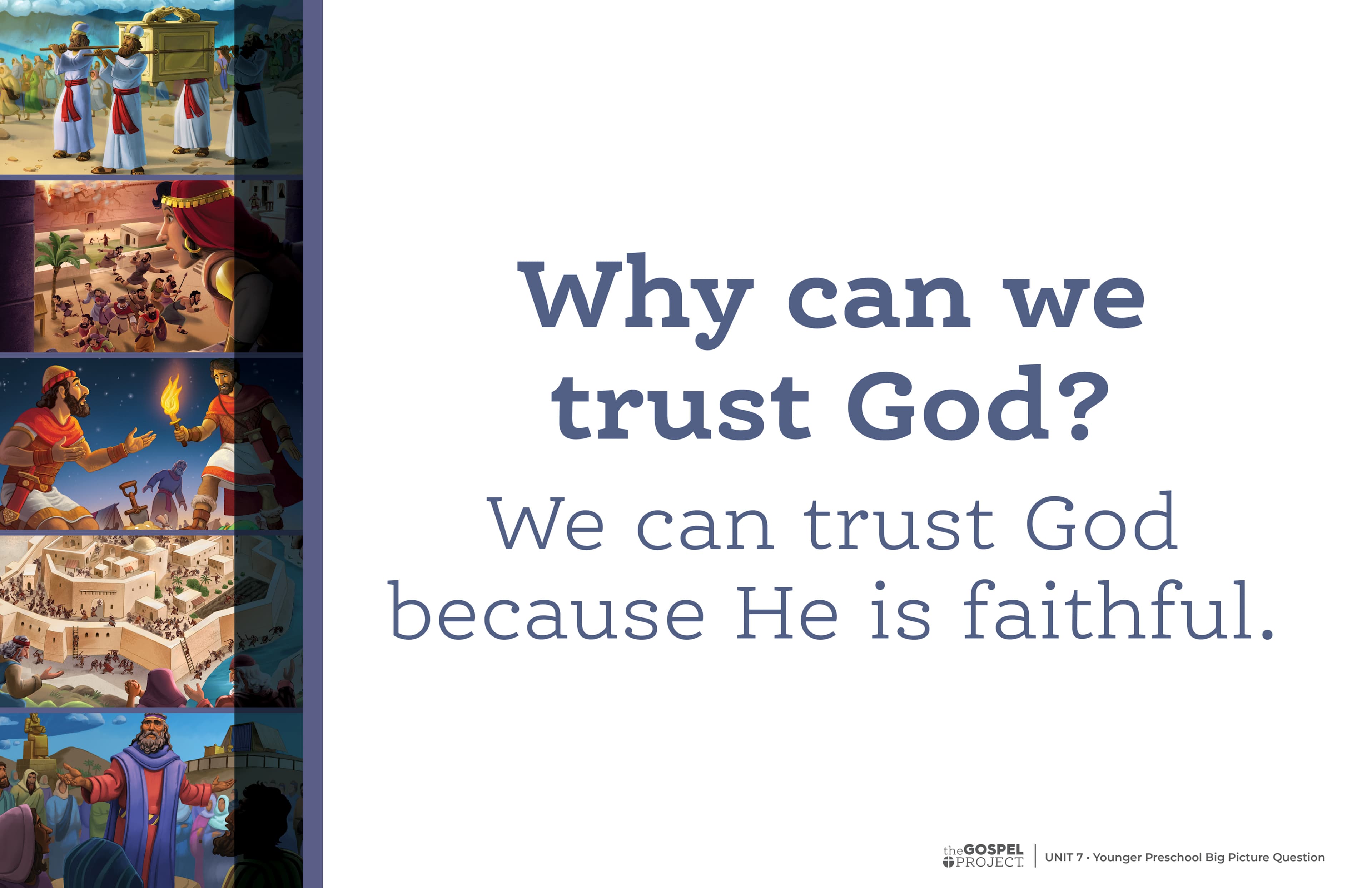 slide 3 of 3 for The Gospel Project for Preschool: Preschool Poster Pack - Volume 3: Land and Loss