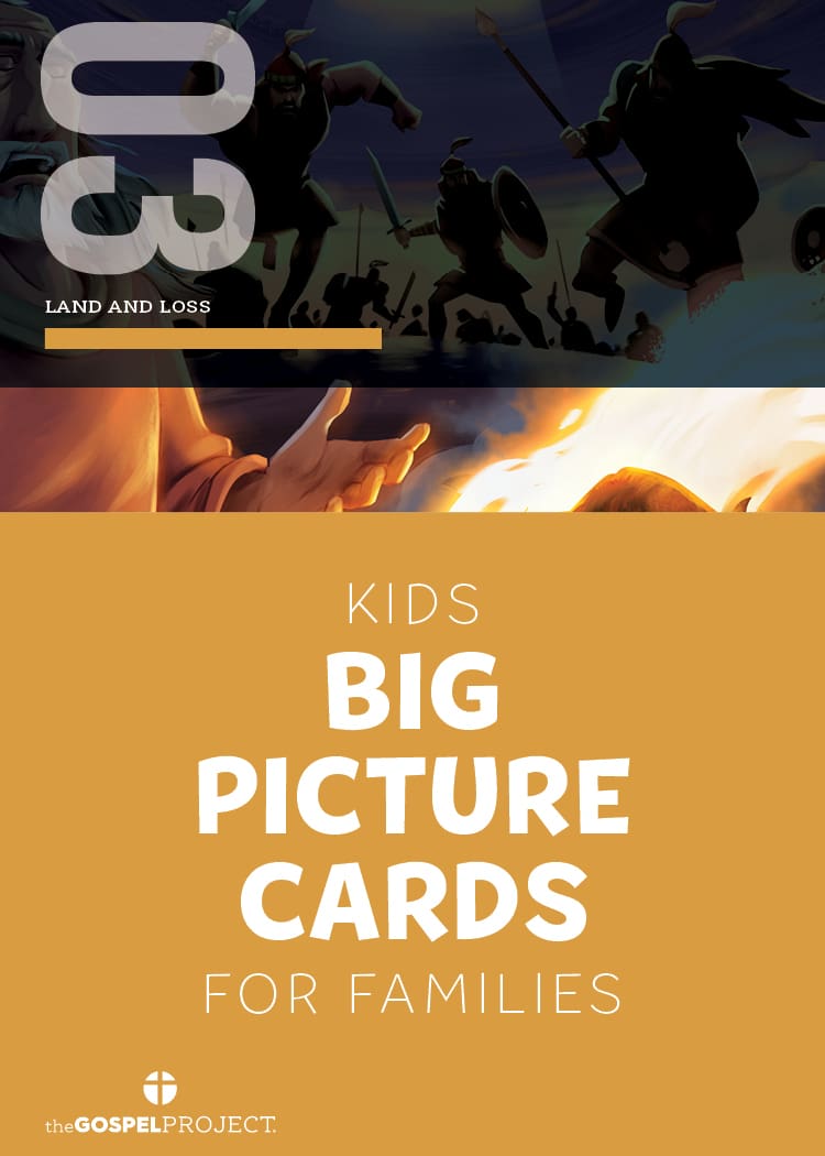 slide 1 of 3 for The Gospel Project for Kids: Kids Big Picture Cards - Volume 3: Land and Loss