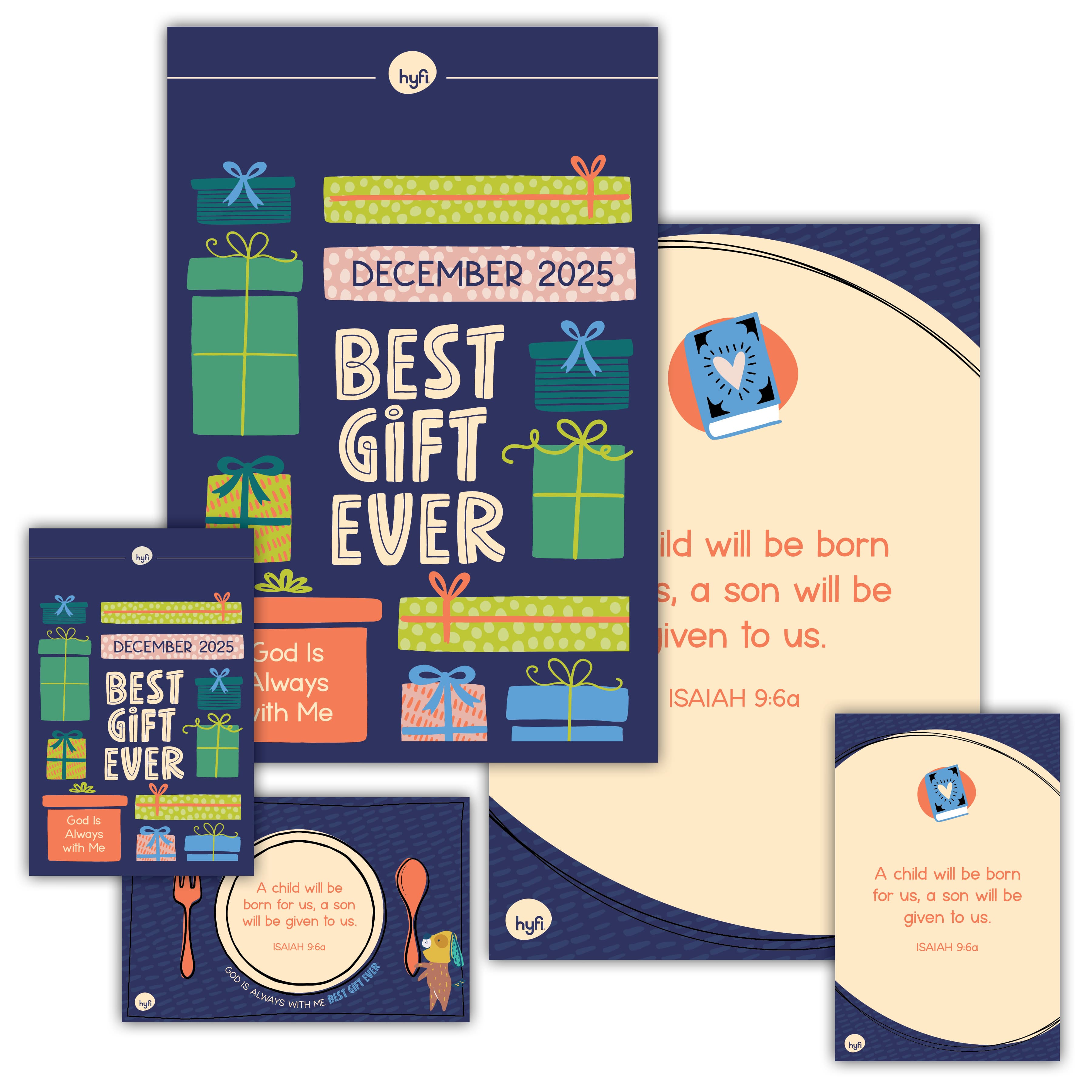 Hyfi Preschool Theme Posters Digital - Best Gift Ever DEC2025