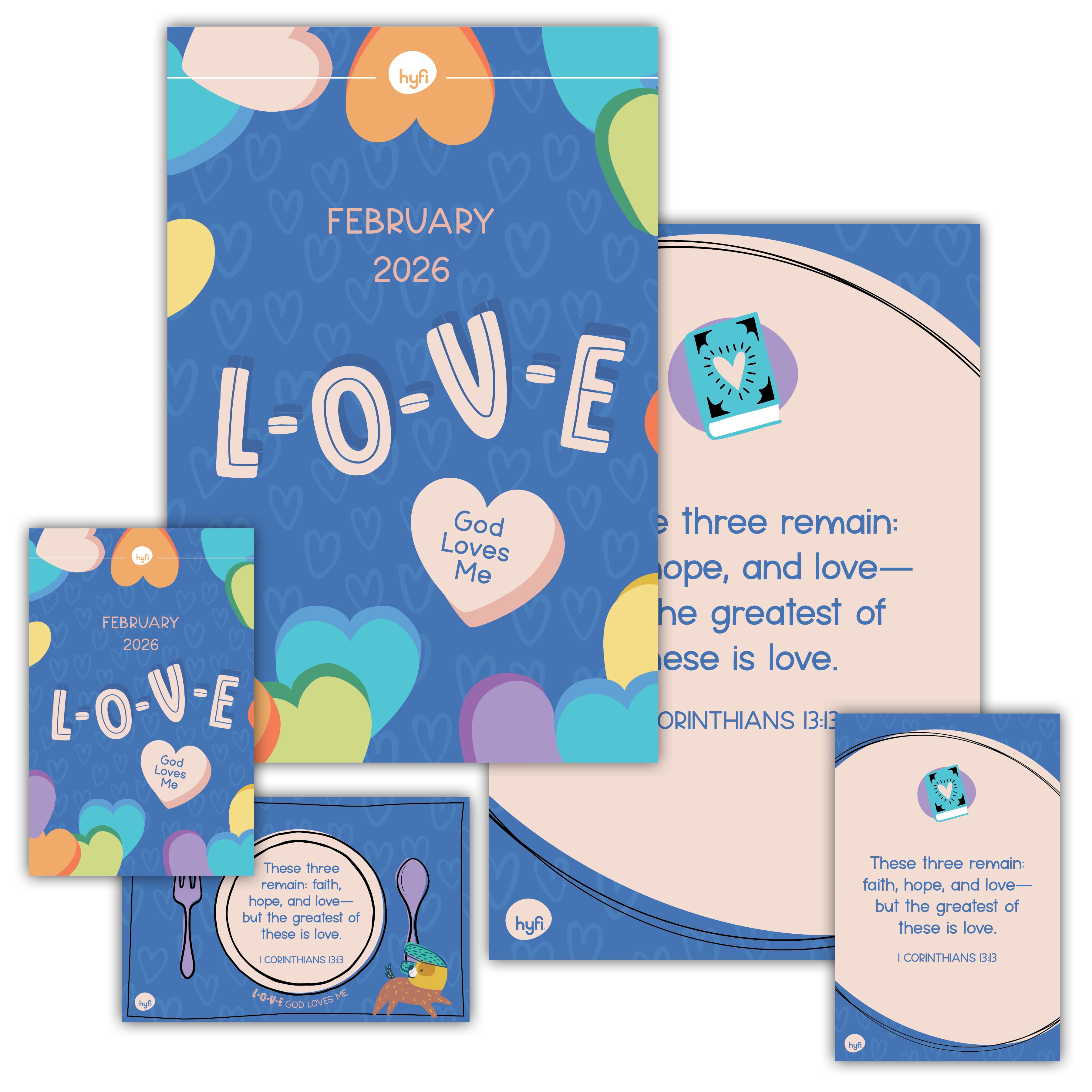 Hyfi Preschool Theme Posters Digital - L-O-V-E FEB2026
