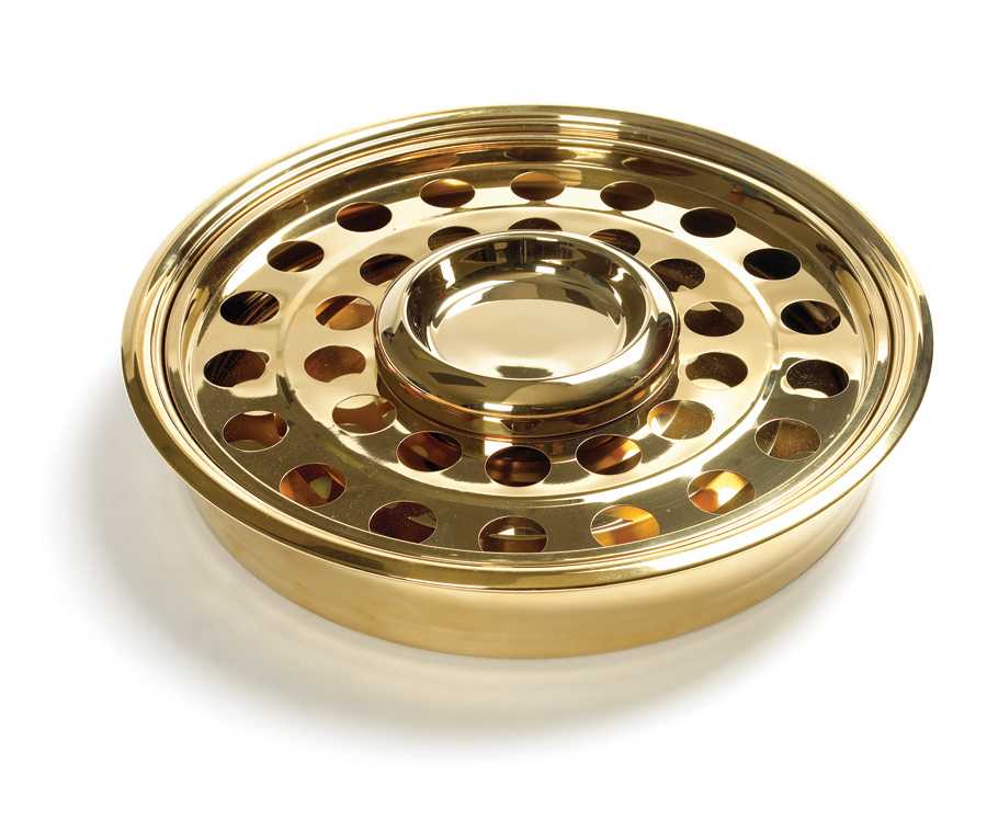 slide 2 of 5 for RemembranceWare: Communion Tray Bread Insert - Brass Finish