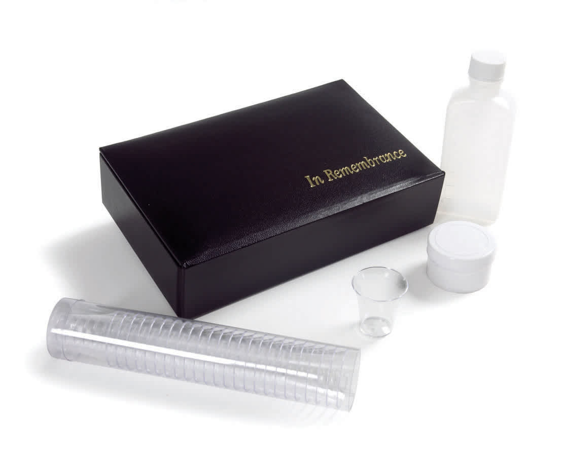 slide 3 of 4 for Portable Communion Set - Black