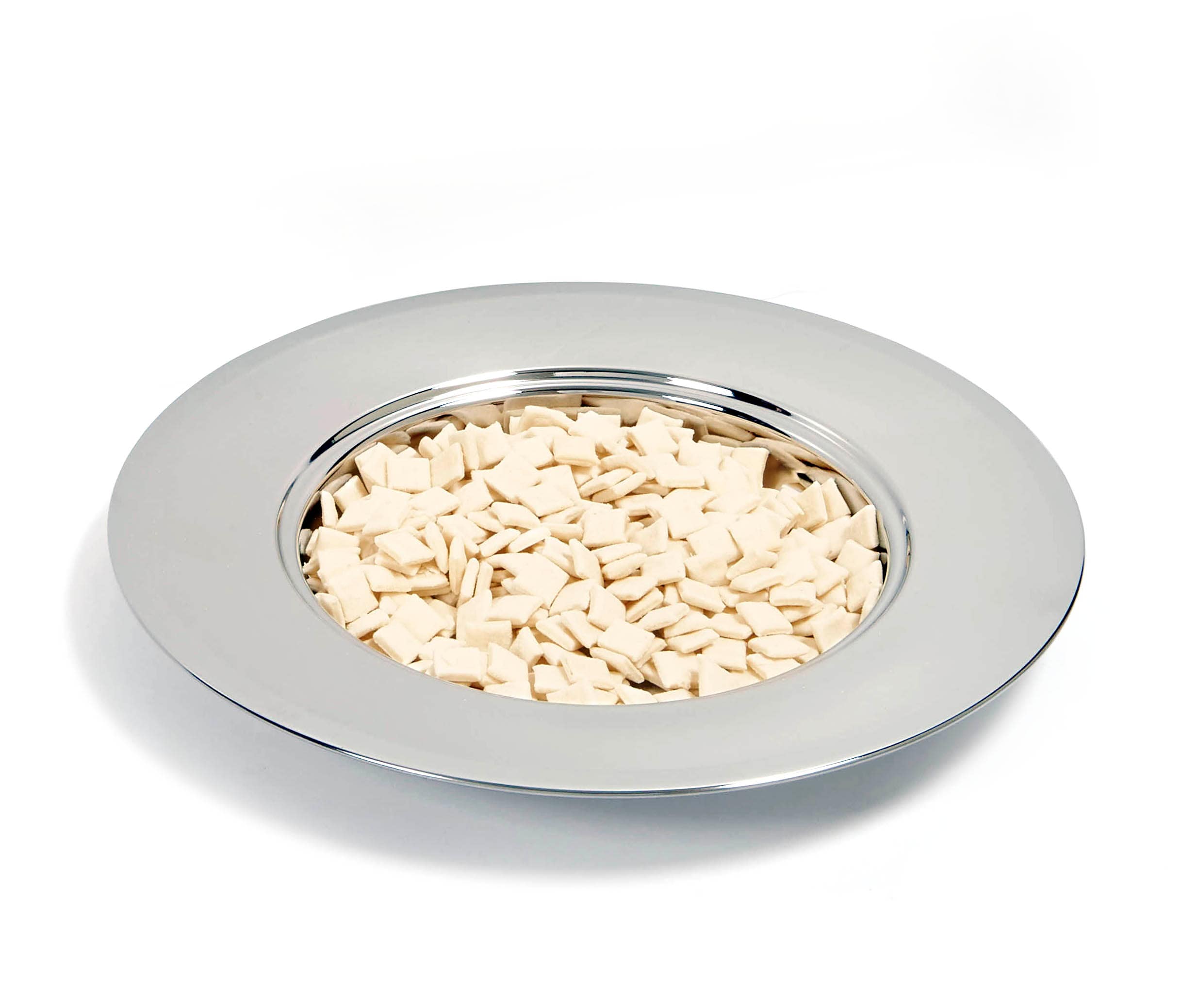 slide 6 of 6 for RemembranceWare: Communion Bread Plate - Silver Finish