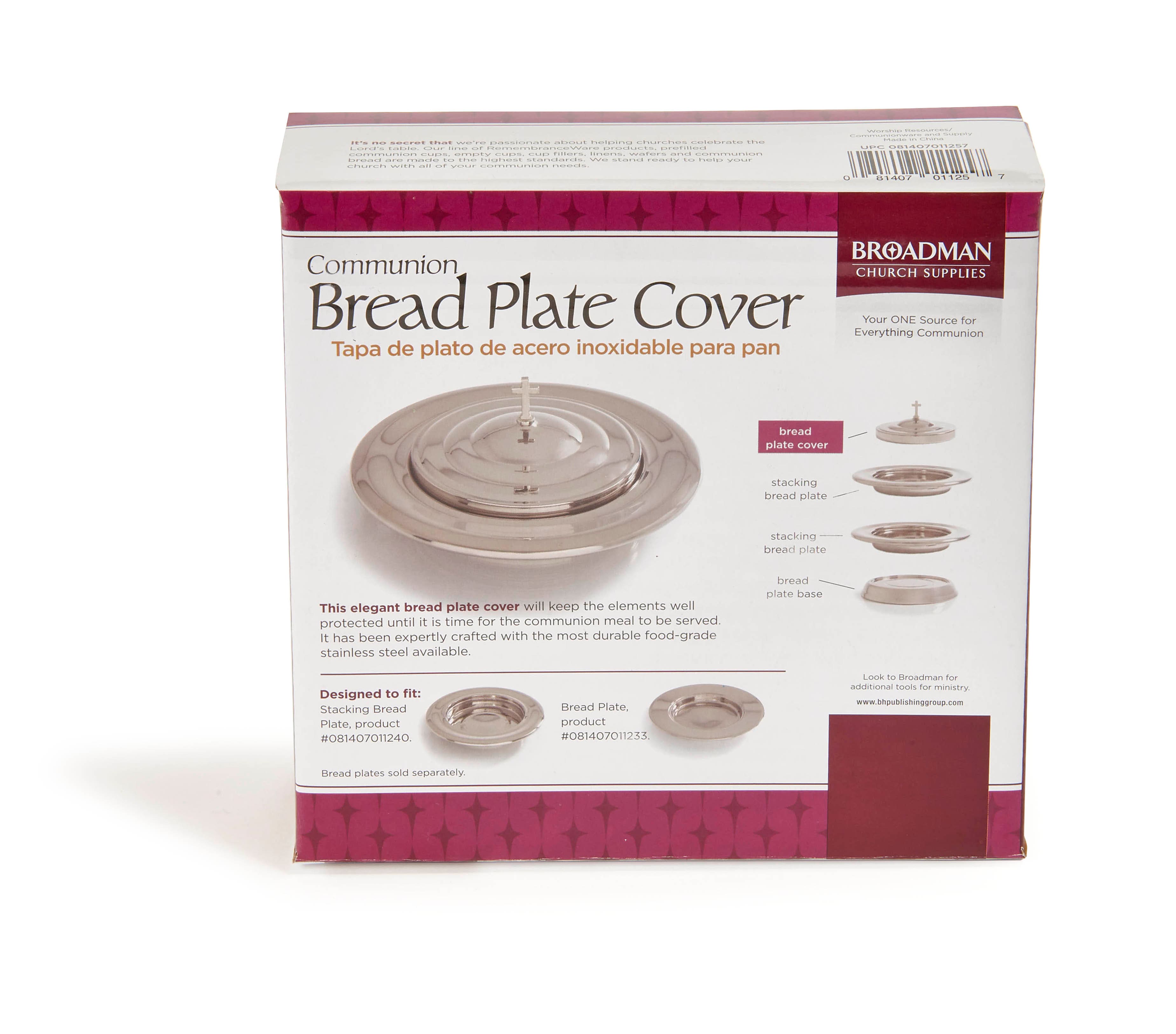 slide 3 of 5 for RemembranceWare: Communion Bread Plate Cover - Silver Finish