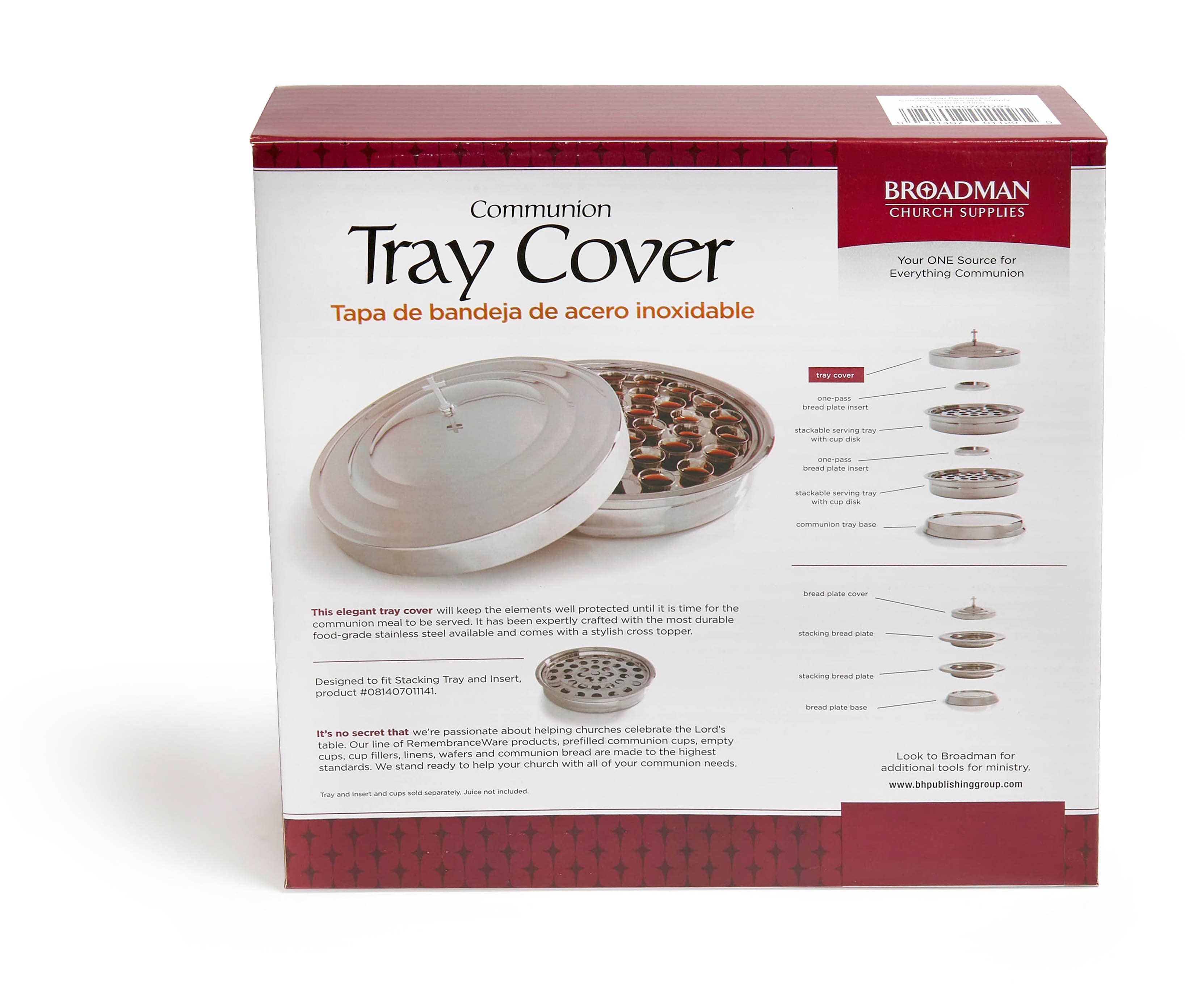 slide 5 of 6 for RemembranceWare: Communion Tray Cover - Silver Finish