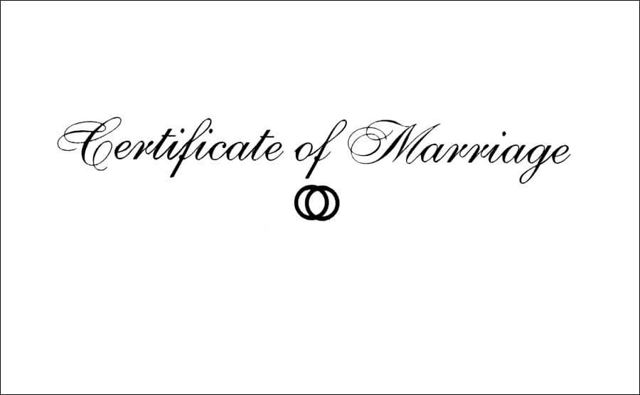 slide 4 of 4 for Certificate of Marriage - Lithograph Tri-Fold