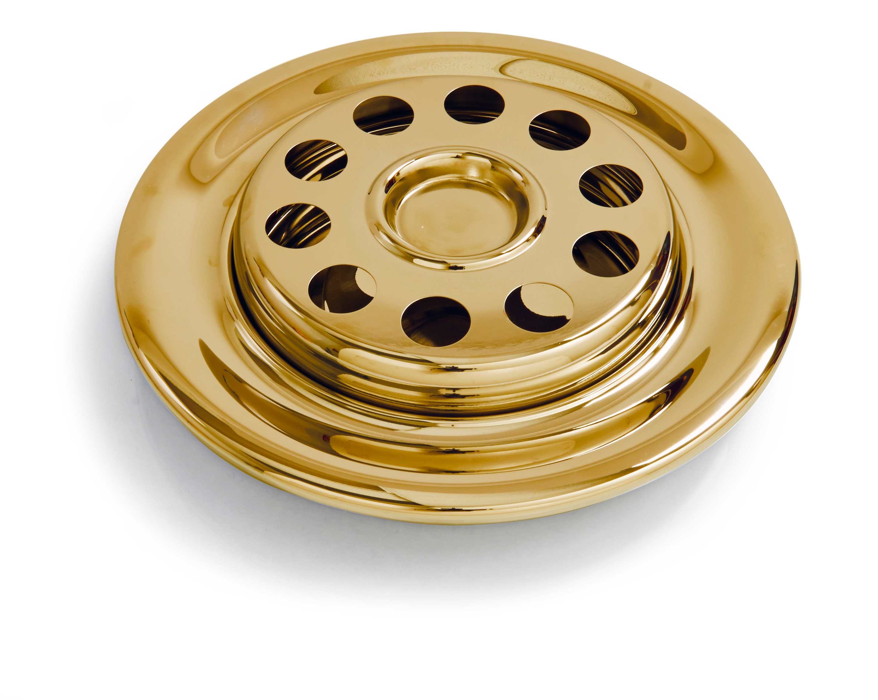slide 6 of 6 for RemembranceWare: Communion Bread Plate Insert - Brass Finish